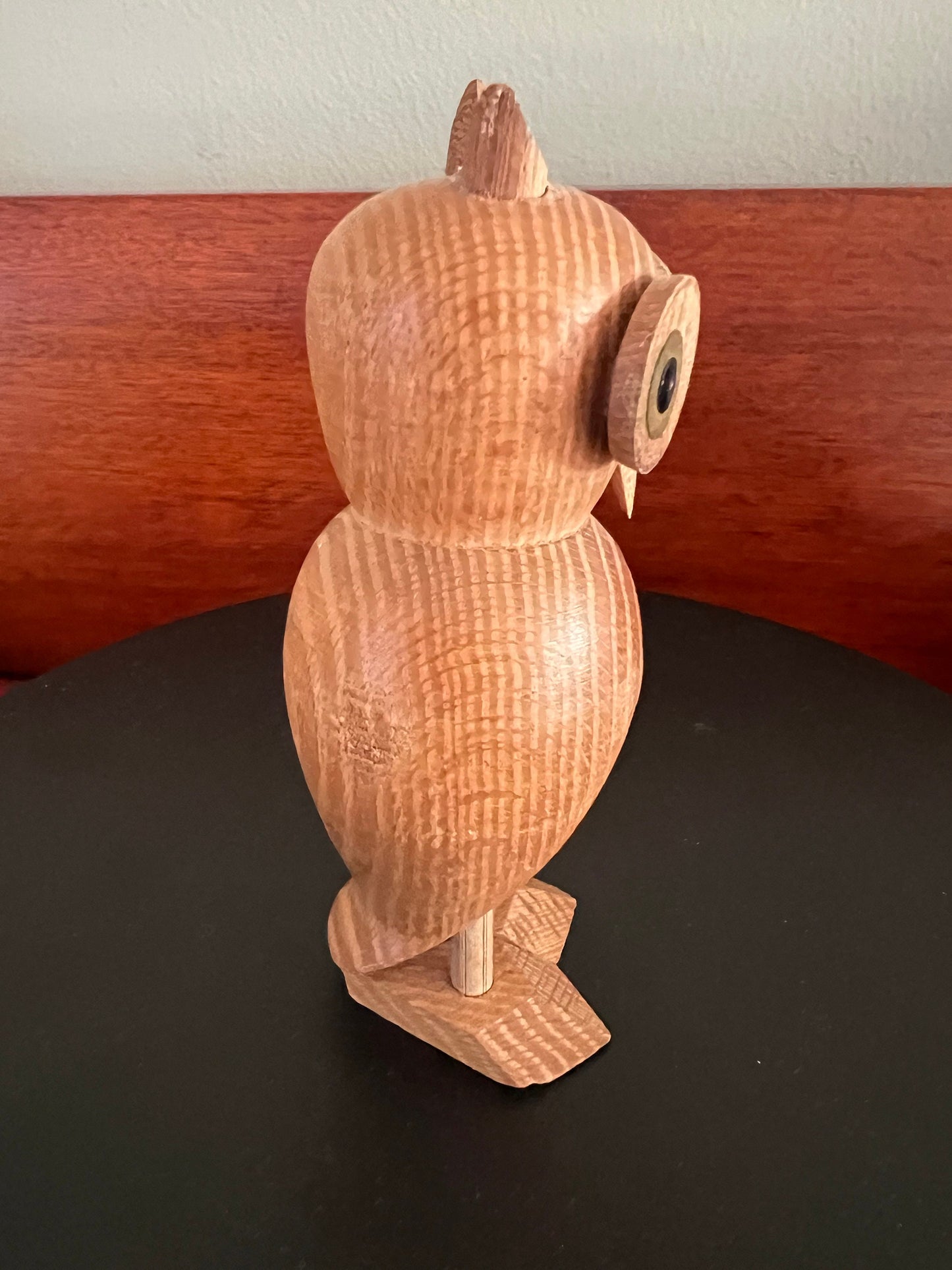 Vintage Wooden Owl Figurine, Made in German Wooden Owl, Germany Smoker Owl, Lover Antiques and Vintage