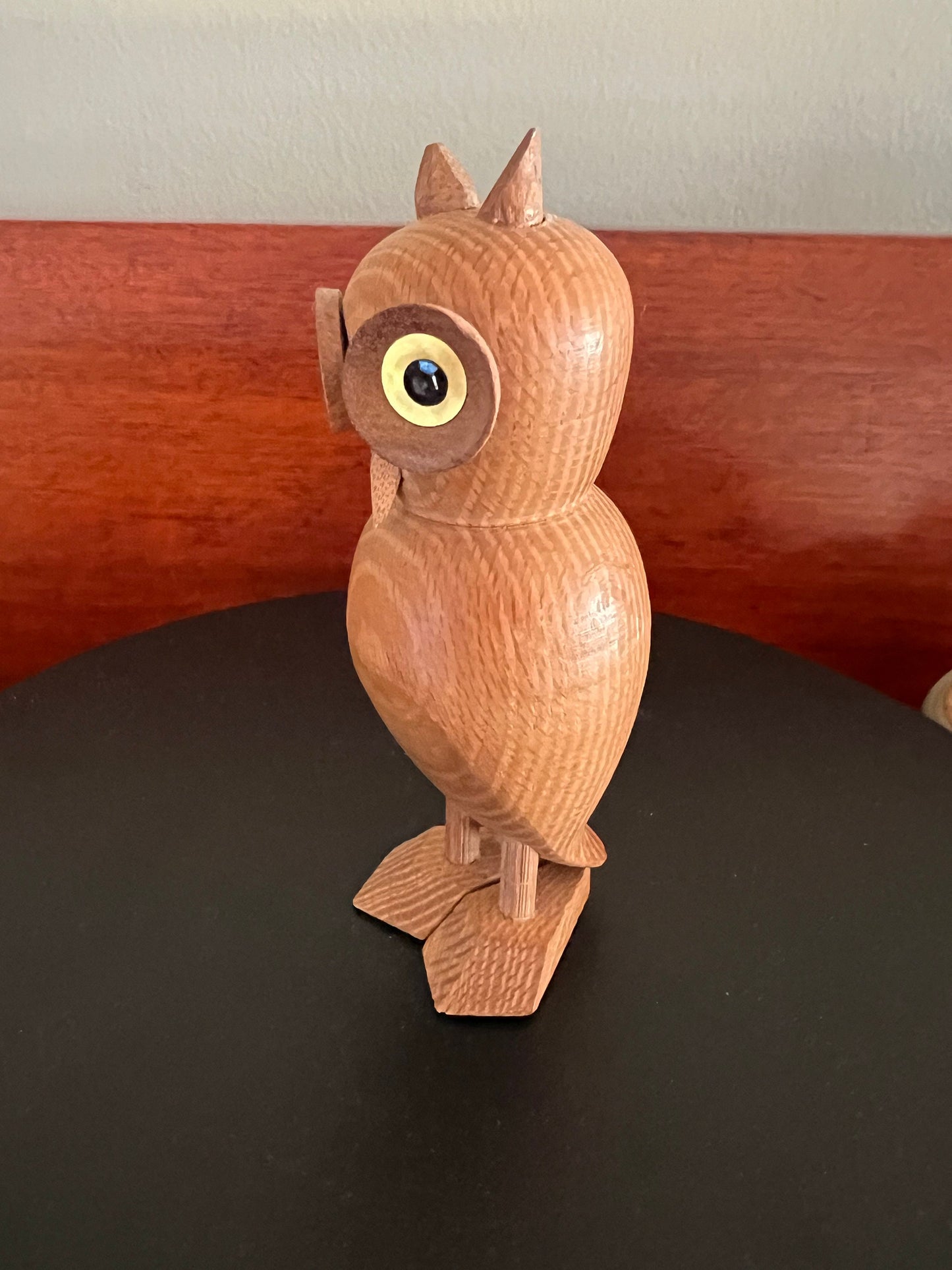 Vintage Wooden Owl Figurine, Made in German Wooden Owl, Germany Smoker Owl, Lover Antiques and Vintage