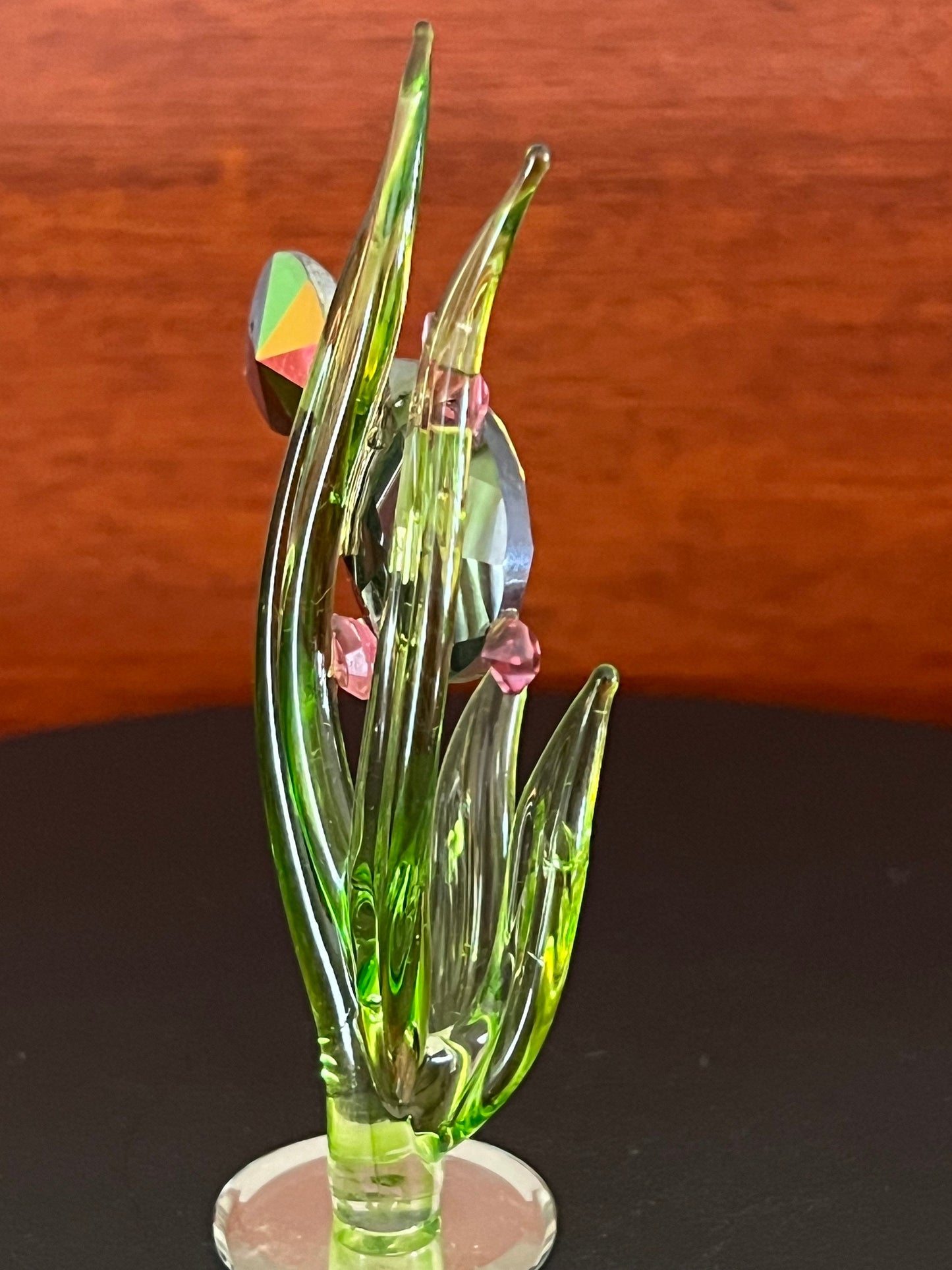Vintage Underwater Sea Crystal Figurine, Sea Grass with Fish, Sea Figure, Fish Figurine, Lover Antiques and Vintage