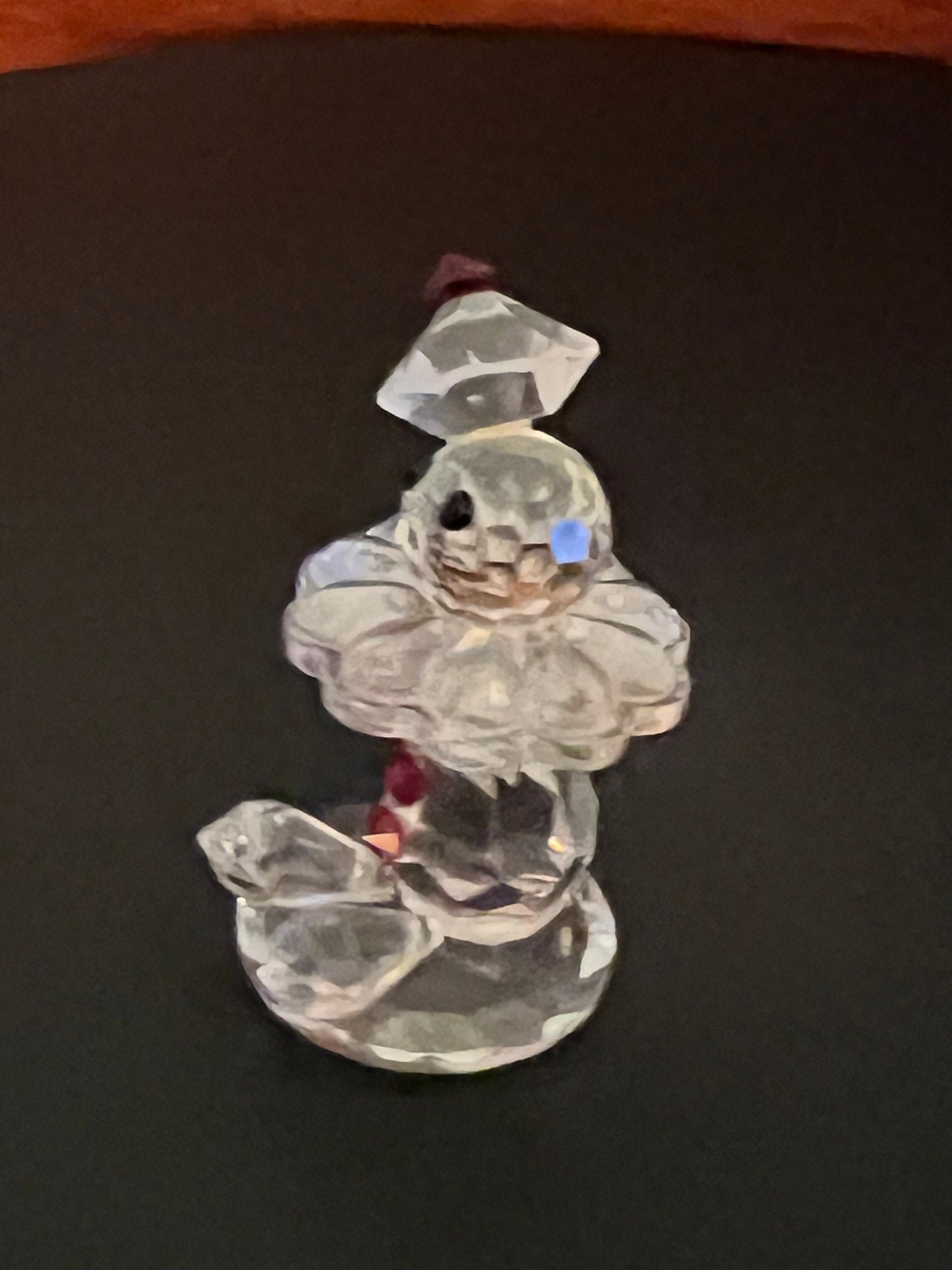 Vintage Clown Crystal Figurine, Cute Glass Clown Figure, Clown Collectibles, Lover Antiques and Vintage