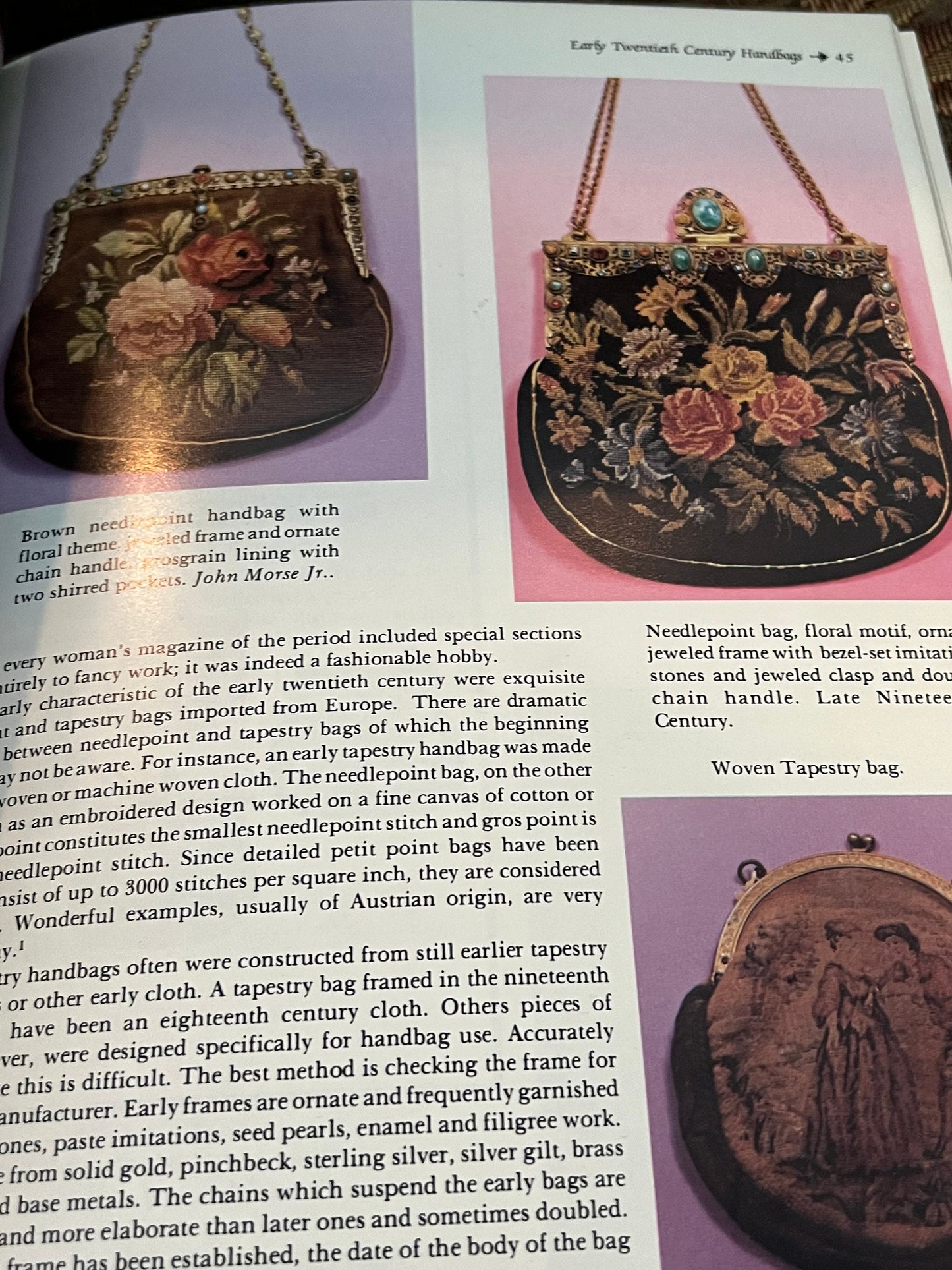 Vintage Handbags Guide Book by Roseann Ettinger, Lover Antiques and Vintage