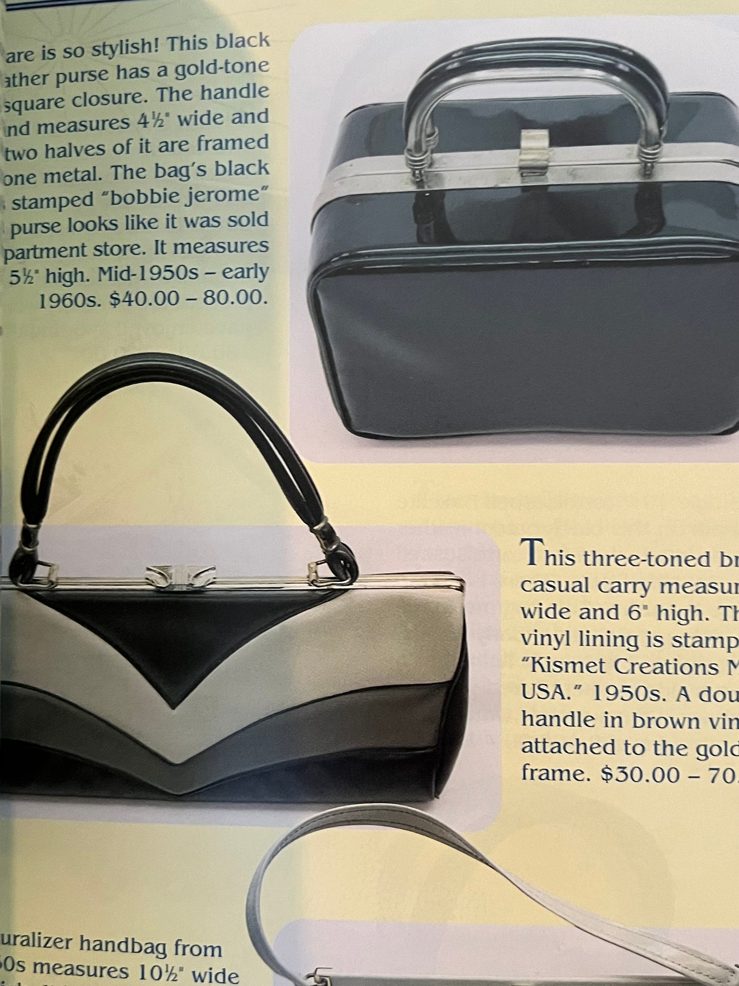 100 Years of Purses 1880-1980’s Identification & Values Guide Book, by Ronna Lee Aikins, Lover Antiques and Vintage