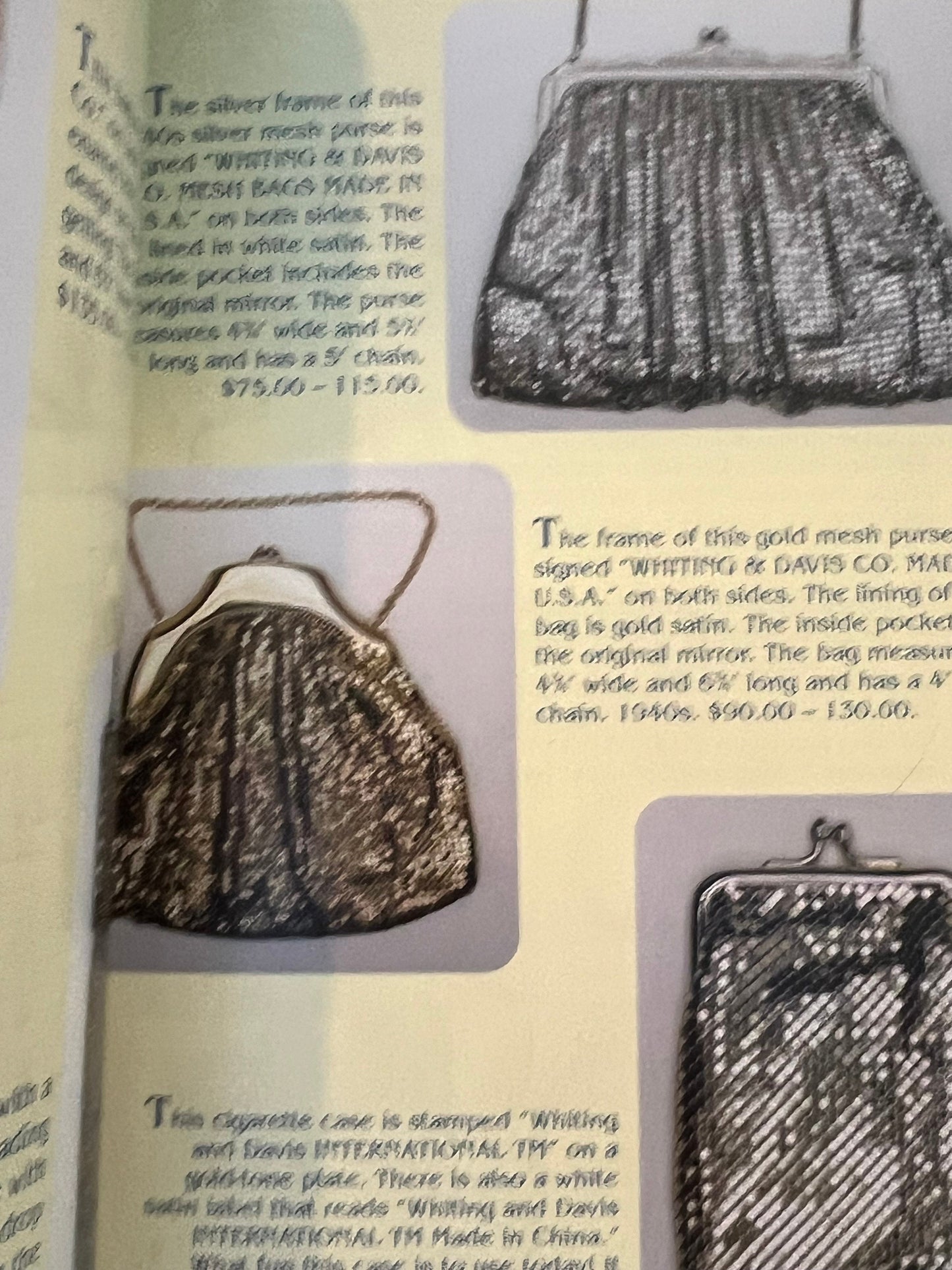 100 Years of Purses 1880-1980’s Identification & Values Guide Book, by Ronna Lee Aikins, Lover Antiques and Vintage
