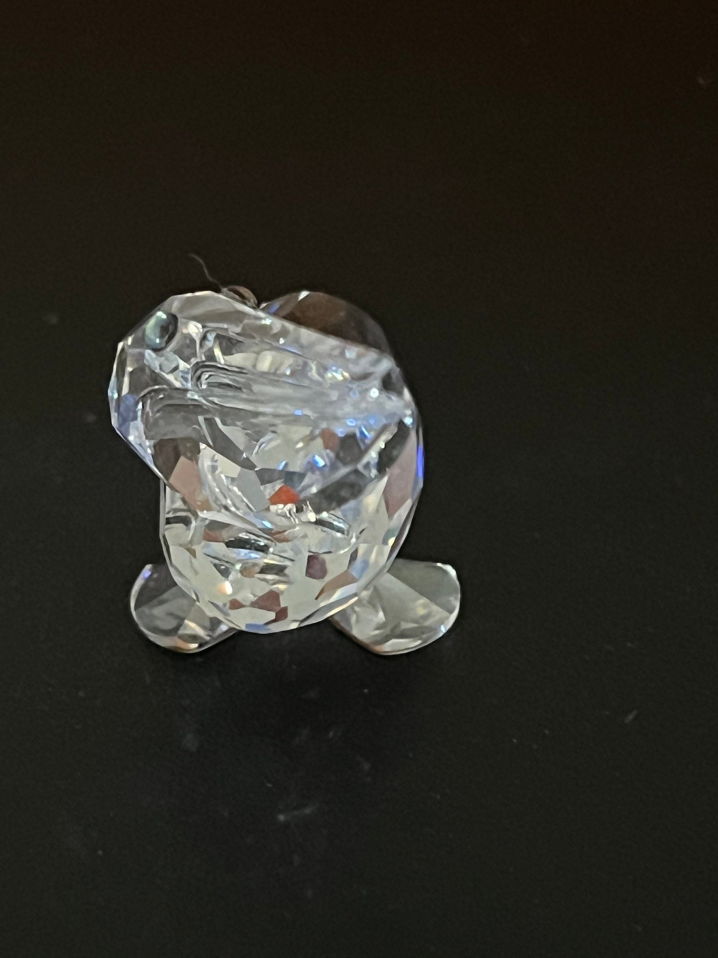 Vintage Swarvoski Pelican Crystal Figurine, Pelican Glass Art Mini Figure, Lover Antiques and Vintage