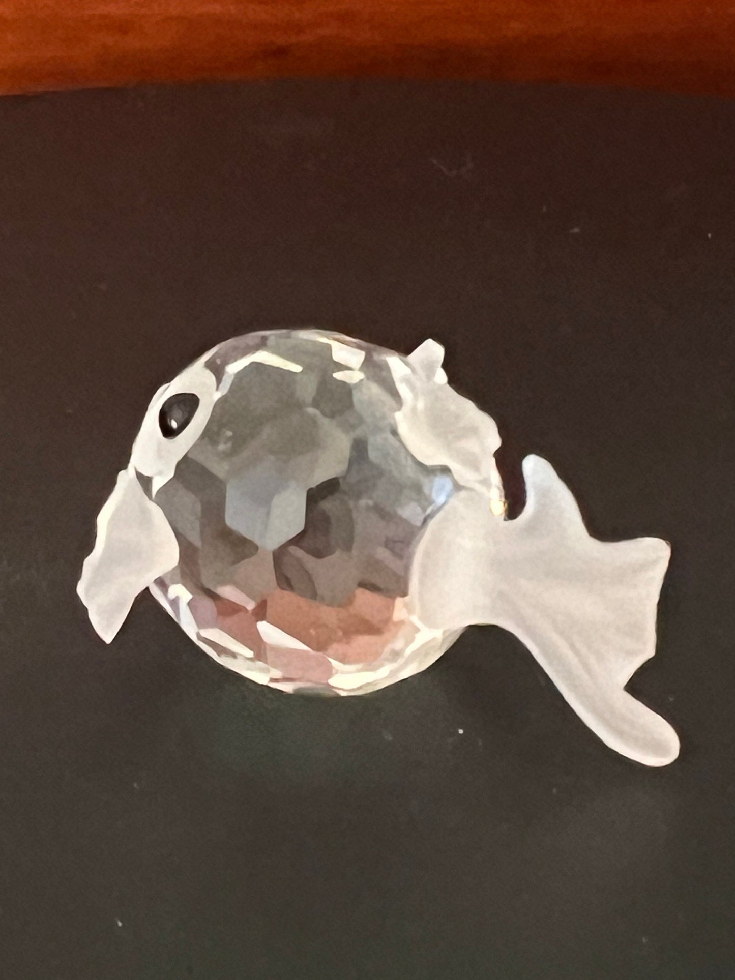 Vintage Fish Crystal Figurine, Mini Glass Fish Art, Crystal Glass Art Under the Sea, Lover Antiques and Vintage