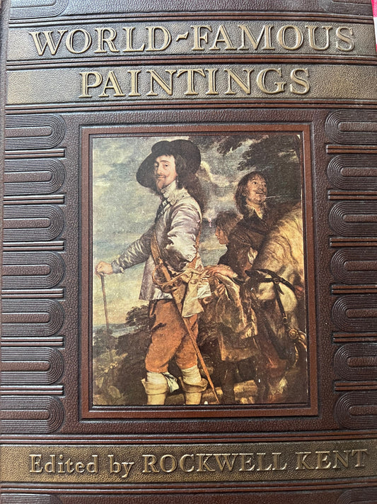Vintage World Famous Paintings Book, Edited by Rockwell Kent, Big Paintings Guide Book, Lover Antiques and Vintage