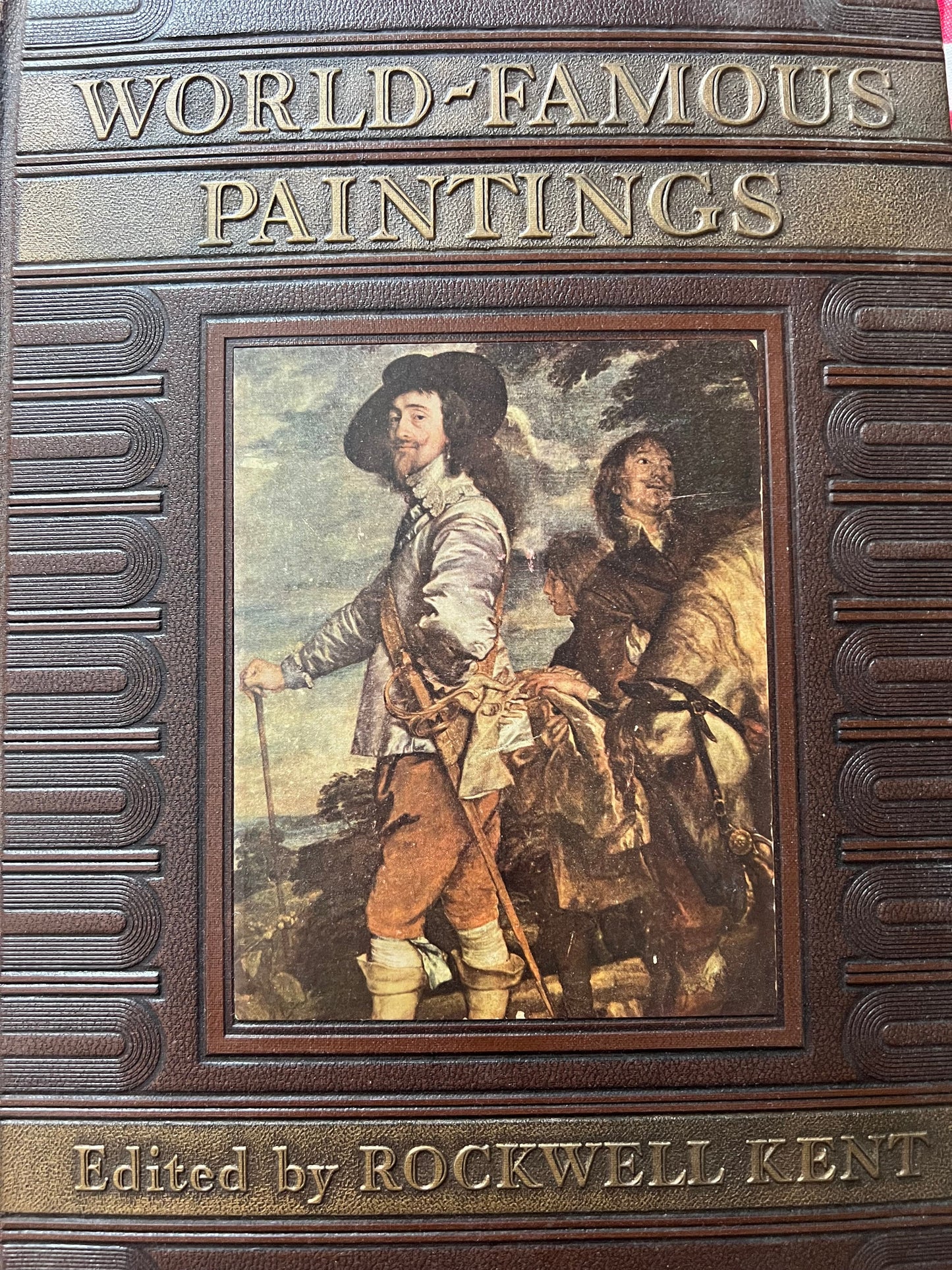 Vintage World Famous Paintings Book, Edited by Rockwell Kent, Big Paintings Guide Book, Lover Antiques and Vintage