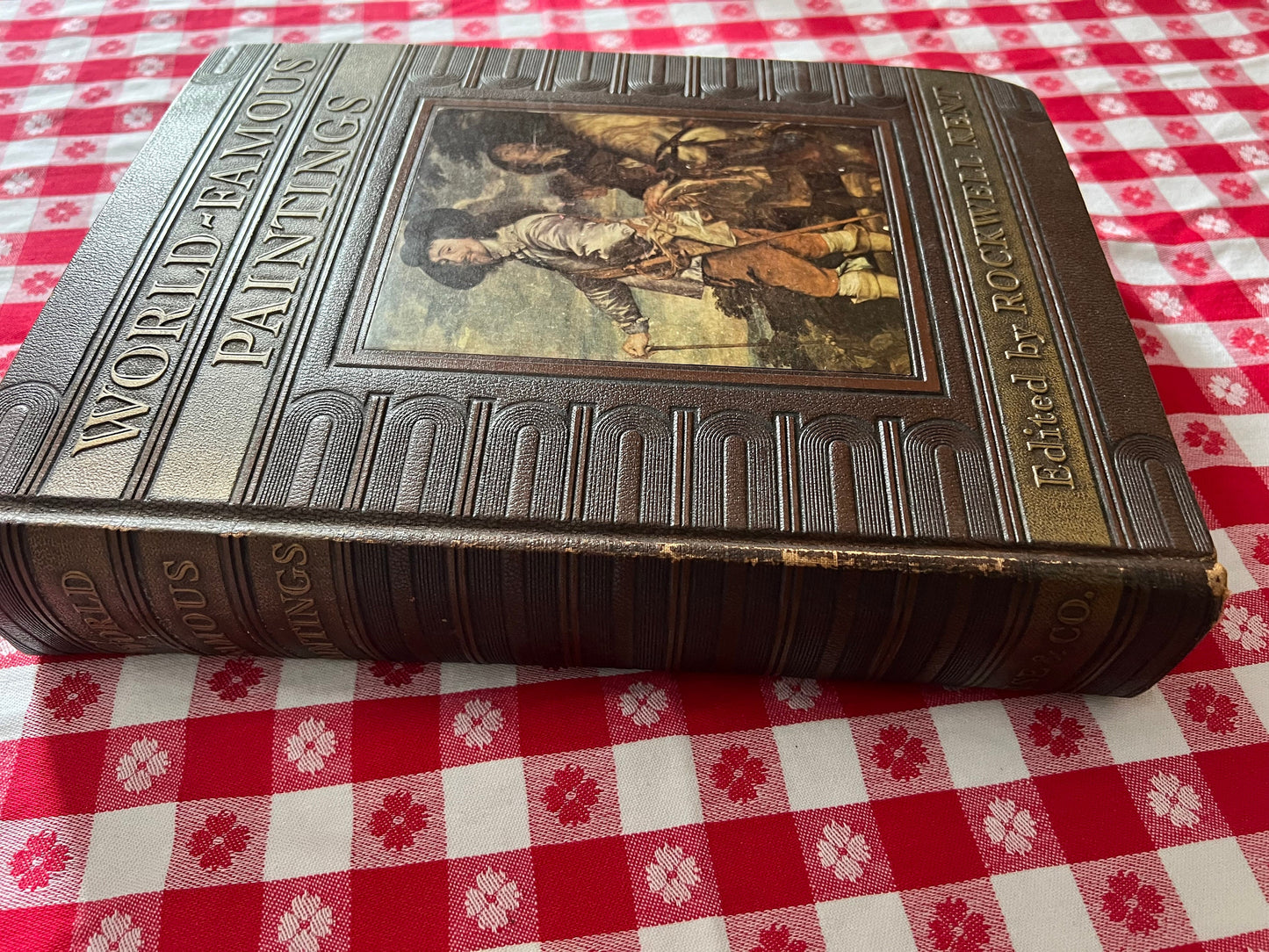 Vintage World Famous Paintings Book, Edited by Rockwell Kent, Big Paintings Guide Book, Lover Antiques and Vintage