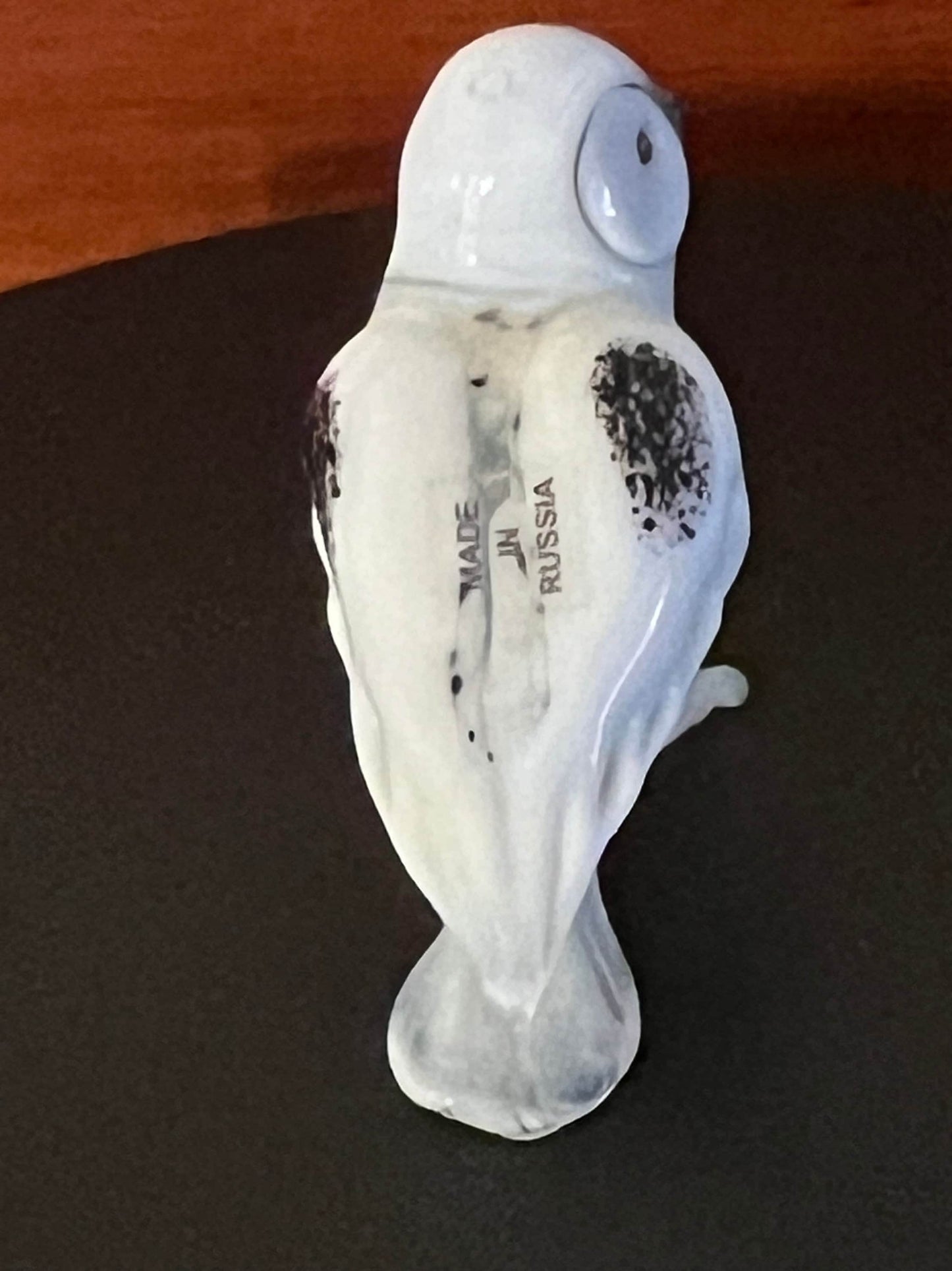 Vintage Snow Owl Figurine, Made in Russia Owl Figure, Russian White Owl Statue, Lover Antiques and Vintage