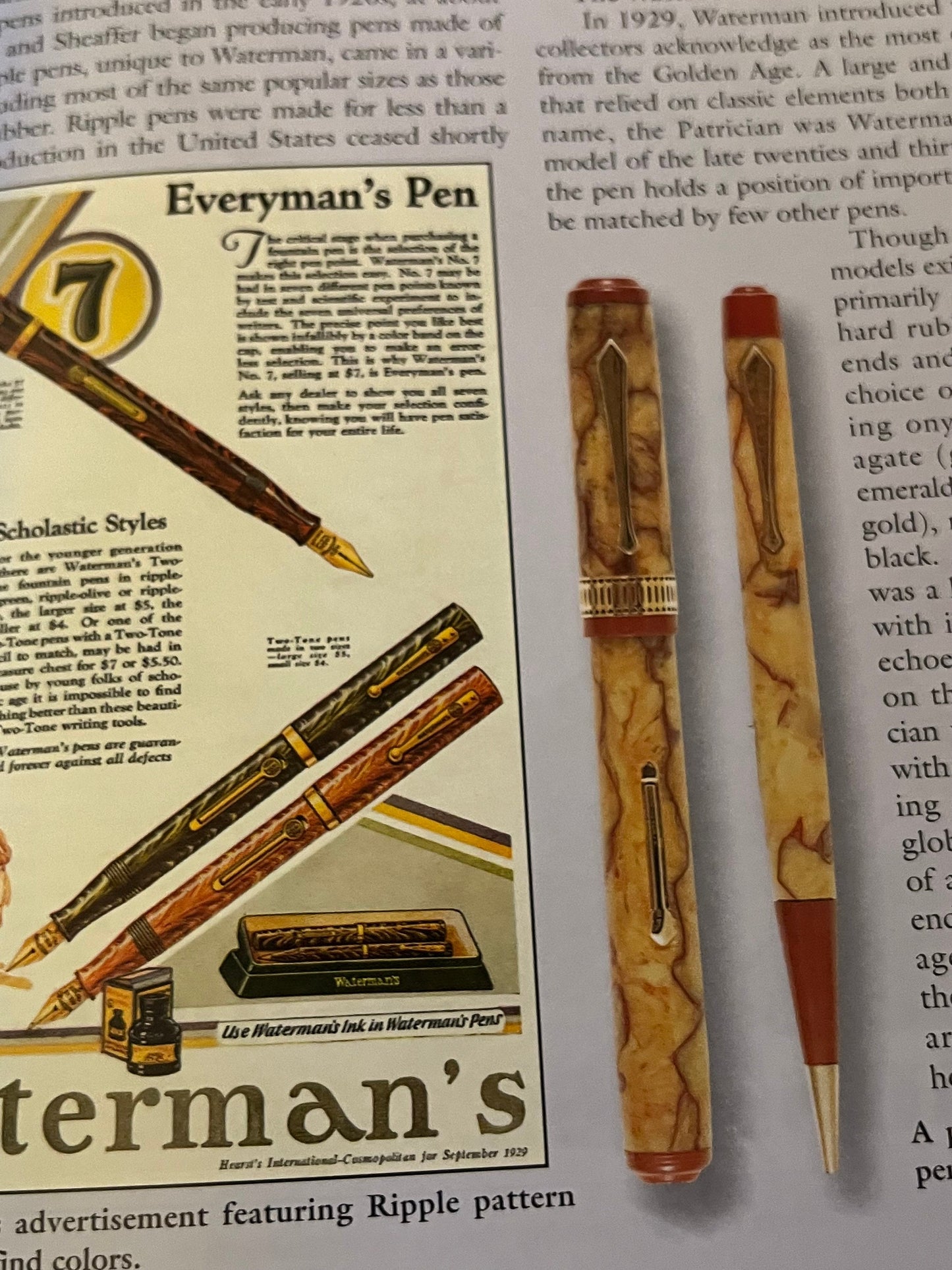 Vintage Fountain Pens Past & Present Book, Identification and Value Guide Book, by Paul Erano, Lover Antiques and Vintage