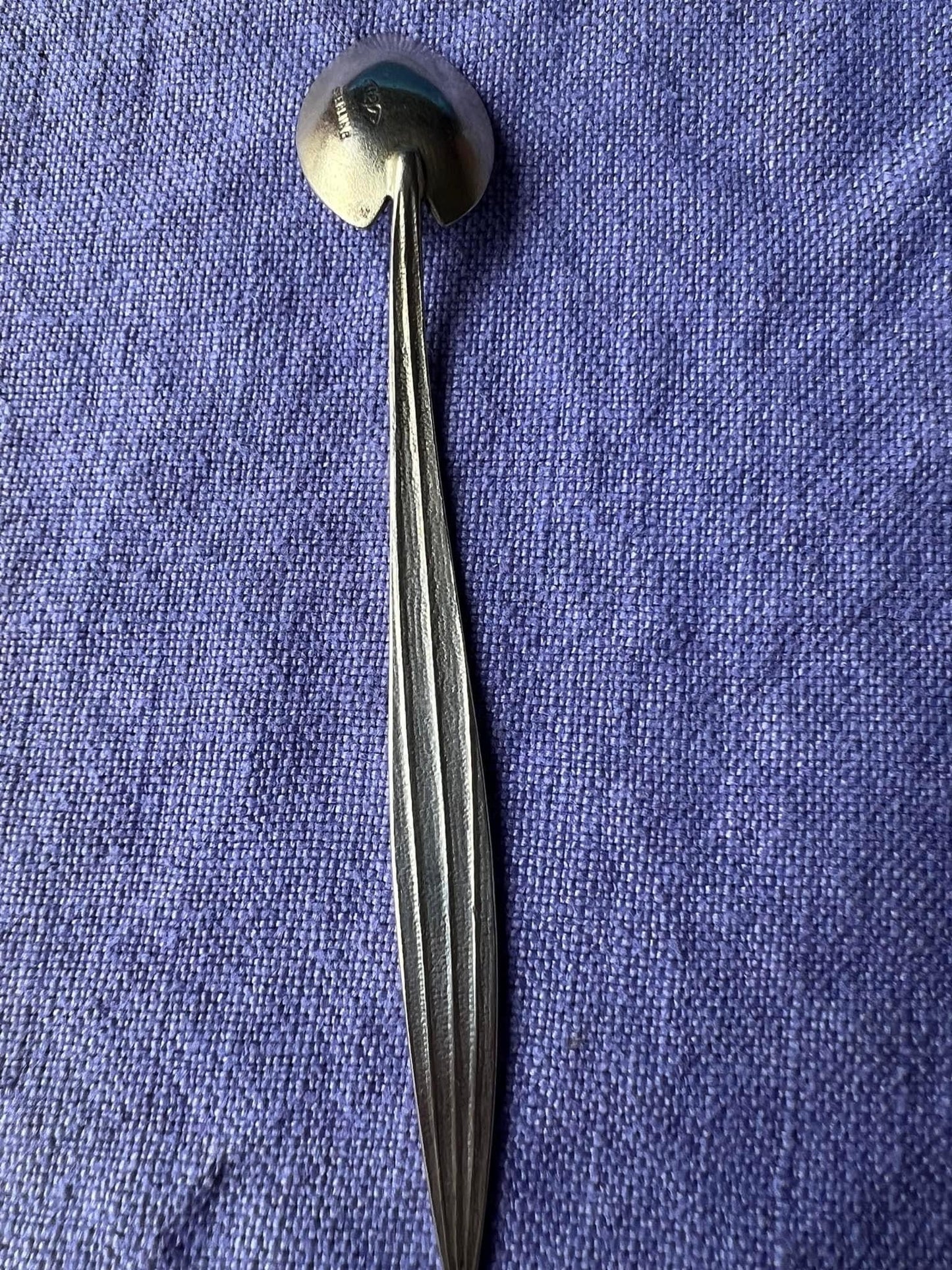 Rare Shiebler Sterling Silver Aesthetic Demitasse Spoon, Grass Pattern Spoon, Antique Silver Spoon, Circa 1880, Lover Antiques and Vintage