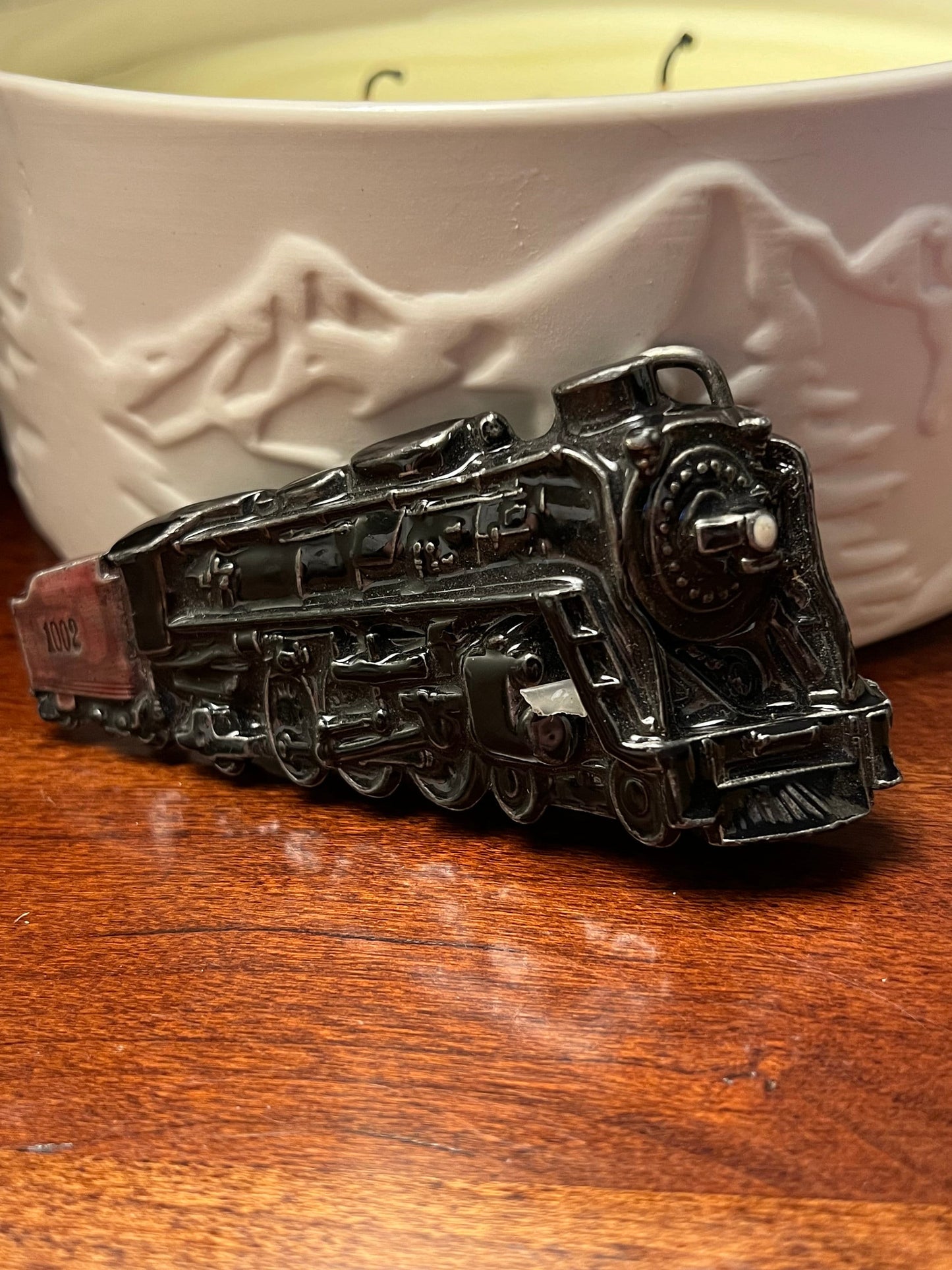Vintage Locomotive Train Belt Buckle by Bergamot Brass Works, K-39, Train Engine Belt Buckle, Lover Antiques and Vintage