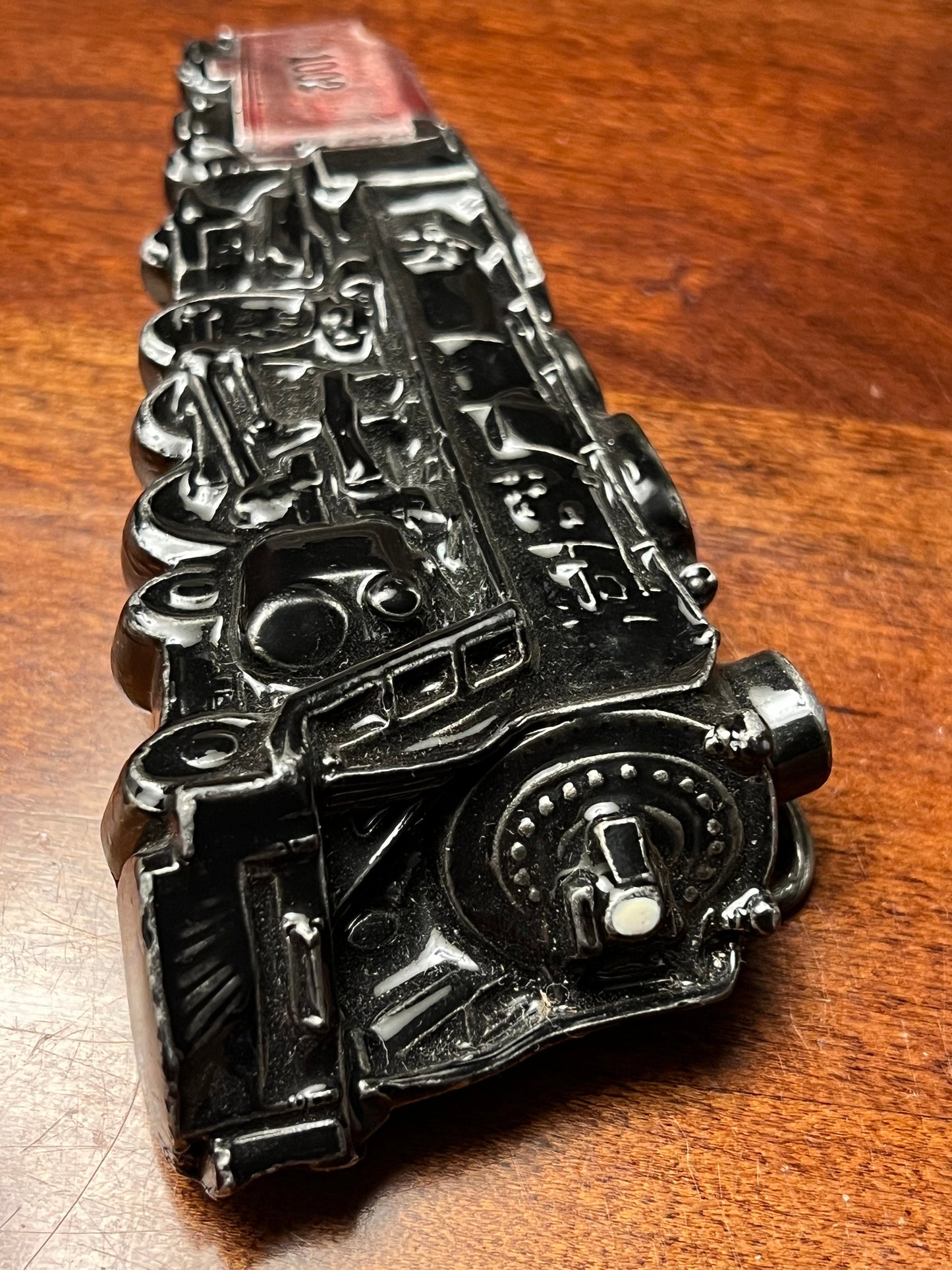Vintage Locomotive Train Belt Buckle by Bergamot Brass Works, K-39, Train Engine Belt Buckle, Lover Antiques and Vintage