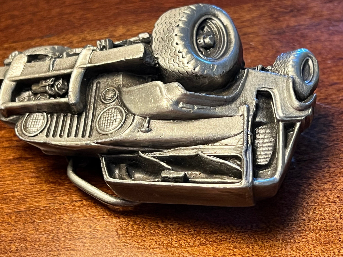 Vintage Jeep Belt Buckle by Bergamot Brass Works, CJ-25, 1978 3D Jeep off Road Belt Buckle, Lover Antiques and Vintage