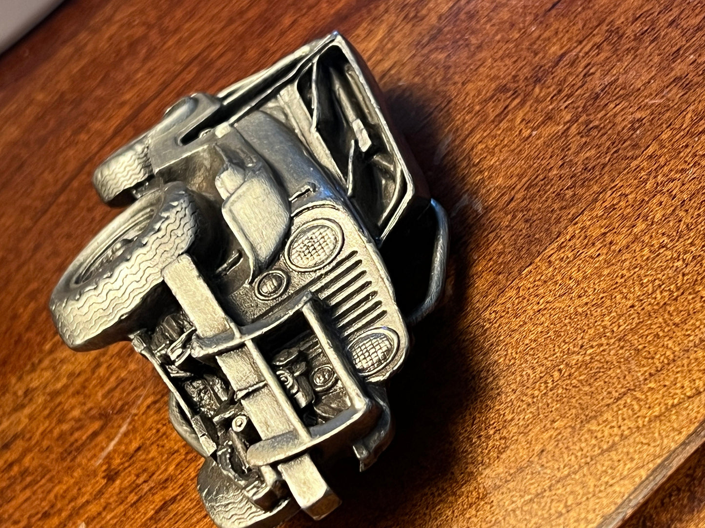 Vintage Jeep Belt Buckle by Bergamot Brass Works, CJ-25, 1978 3D Jeep off Road Belt Buckle, Lover Antiques and Vintage