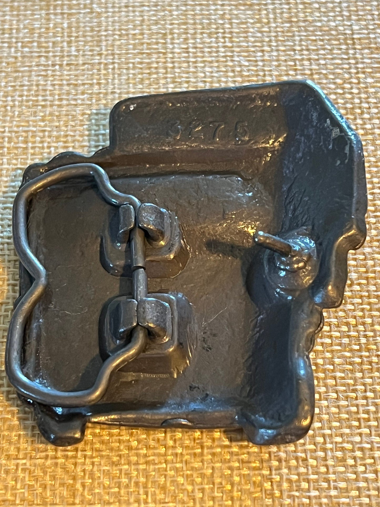 Vintage Semi Truck Belt Buckle, 816 Pewter Railroad Buckle, by Great American Belt Buckle Co, Chicago, IL, Made in USA, Lover Antiques