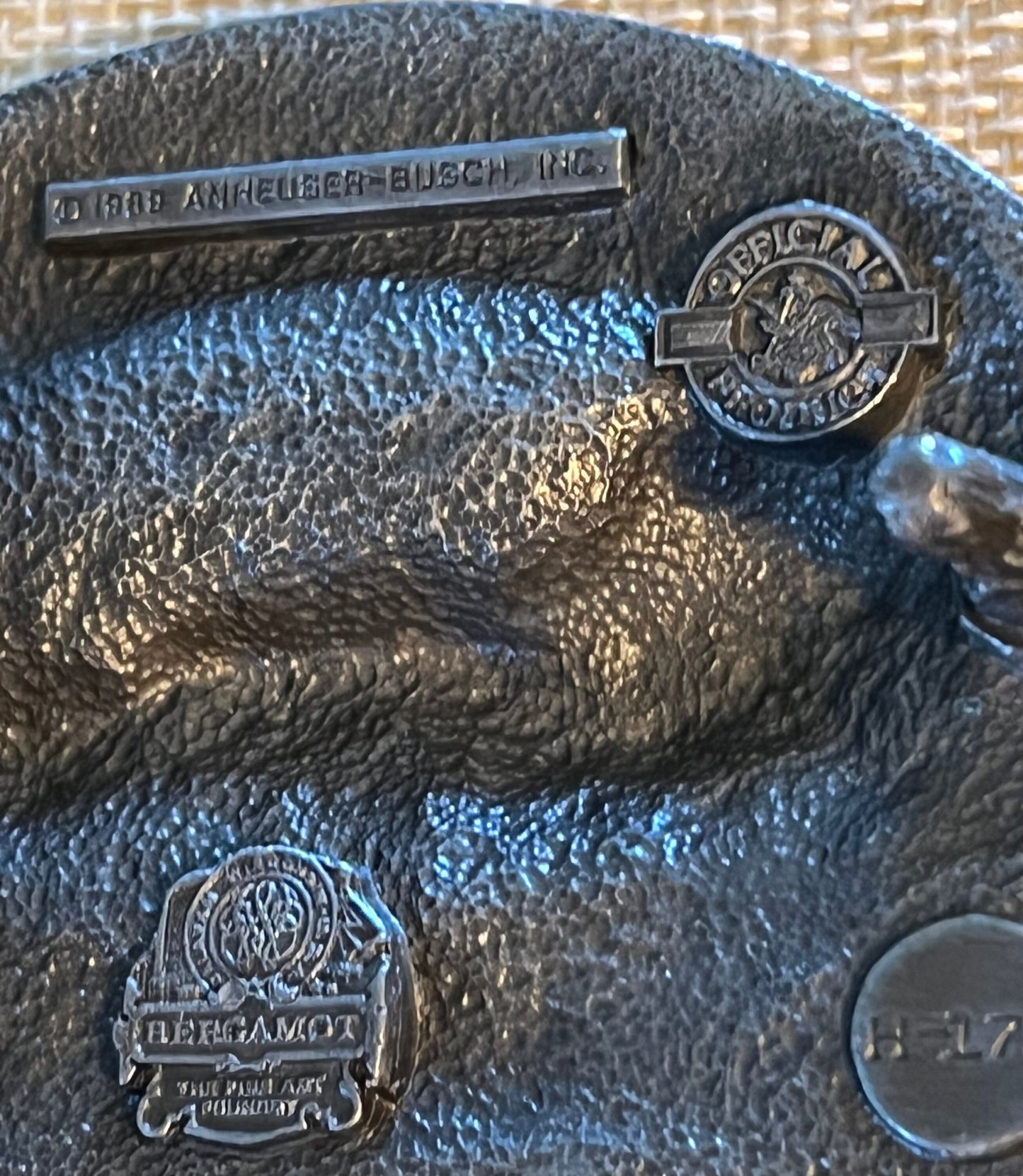 Vintage Anheuser Busch Clydesdale Belt Buckle, Pewter Horse Belt Buckle, Lover Antiques and Vintage