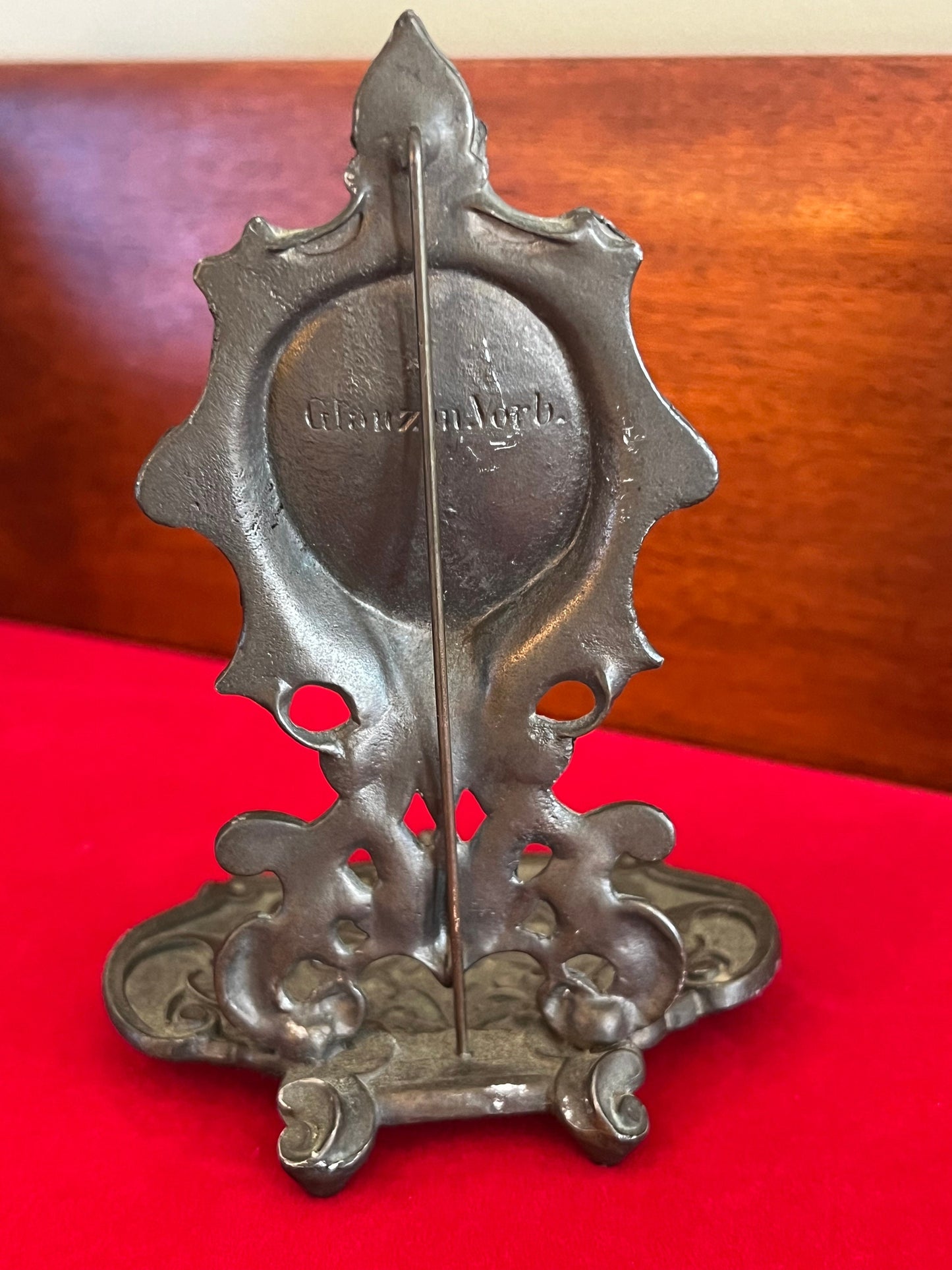 Antique Cast Iron Glanz M. Vorb Watch Holder, Circa 1800’s Key Holder, Watch Jewelry Stand, Lover Antiques and Vintage