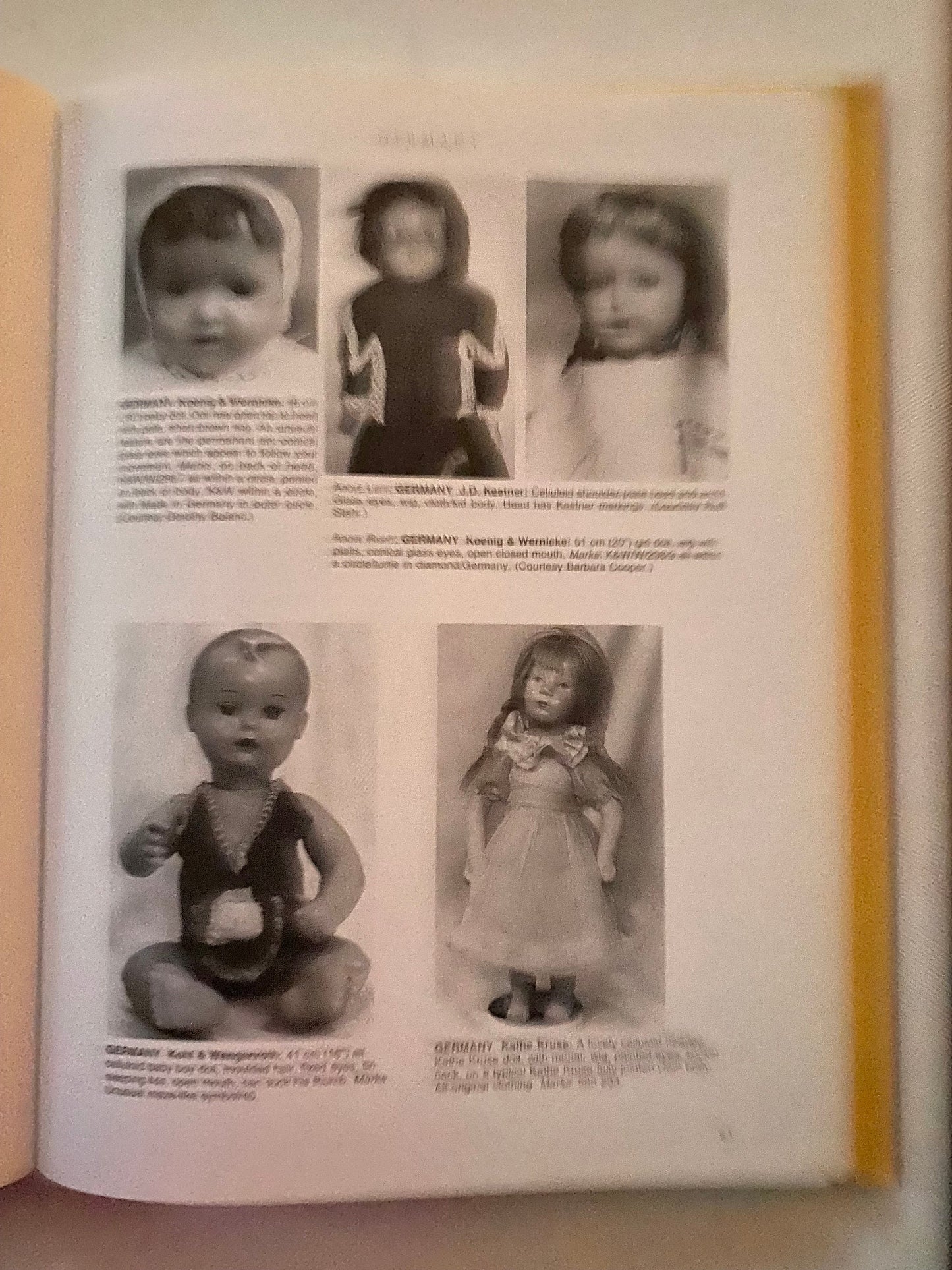 Vintage Celluloïd Dolls of the World Book, By Marjory Fainges, Doll Book Guide, Lover Antiques and Vintage