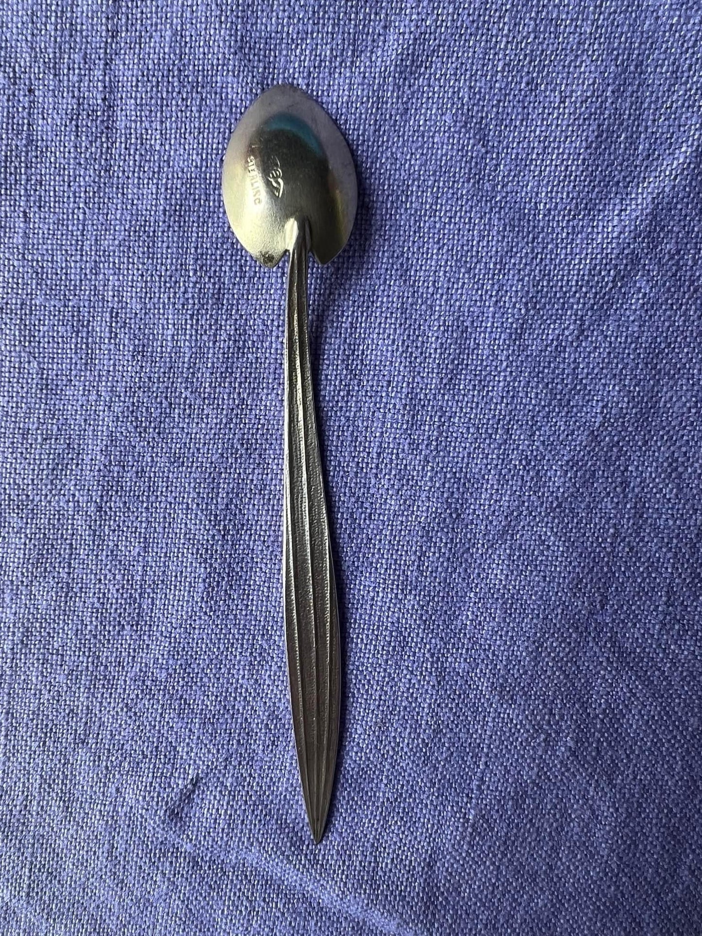 Rare Shiebler Sterling Silver Aesthetic Demitasse Spoon, Grass Pattern Spoon, Antique Silver Spoon, Circa 1880, Lover Antiques and Vintage