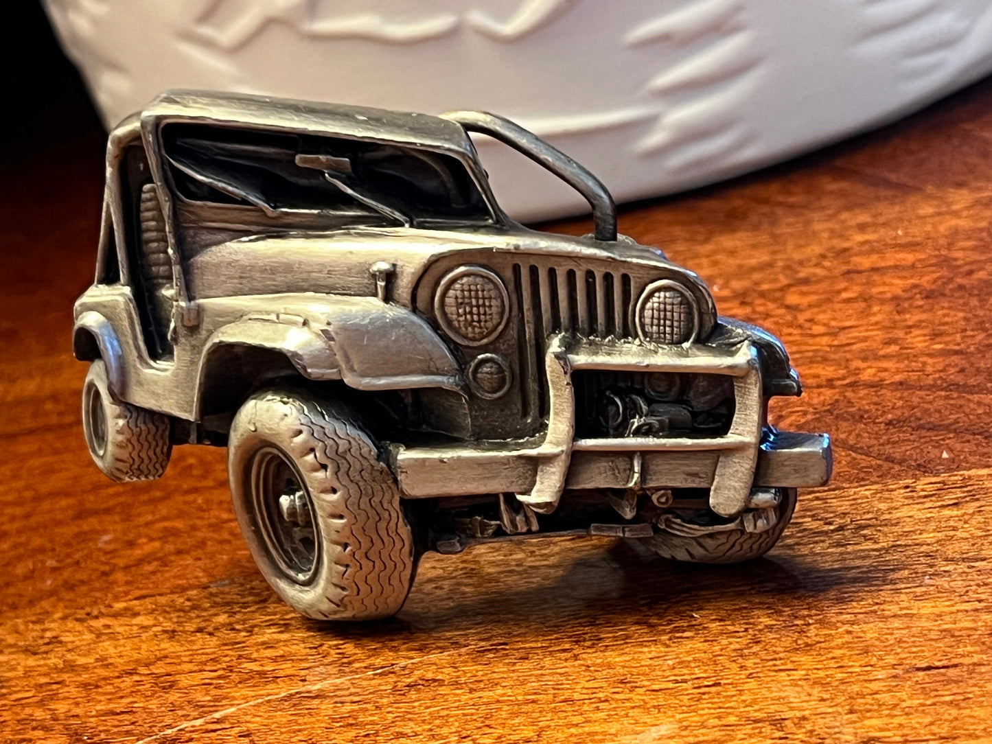 Vintage Jeep Belt Buckle by Bergamot Brass Works, CJ-25, 1978 3D Jeep off Road Belt Buckle, Lover Antiques and Vintage