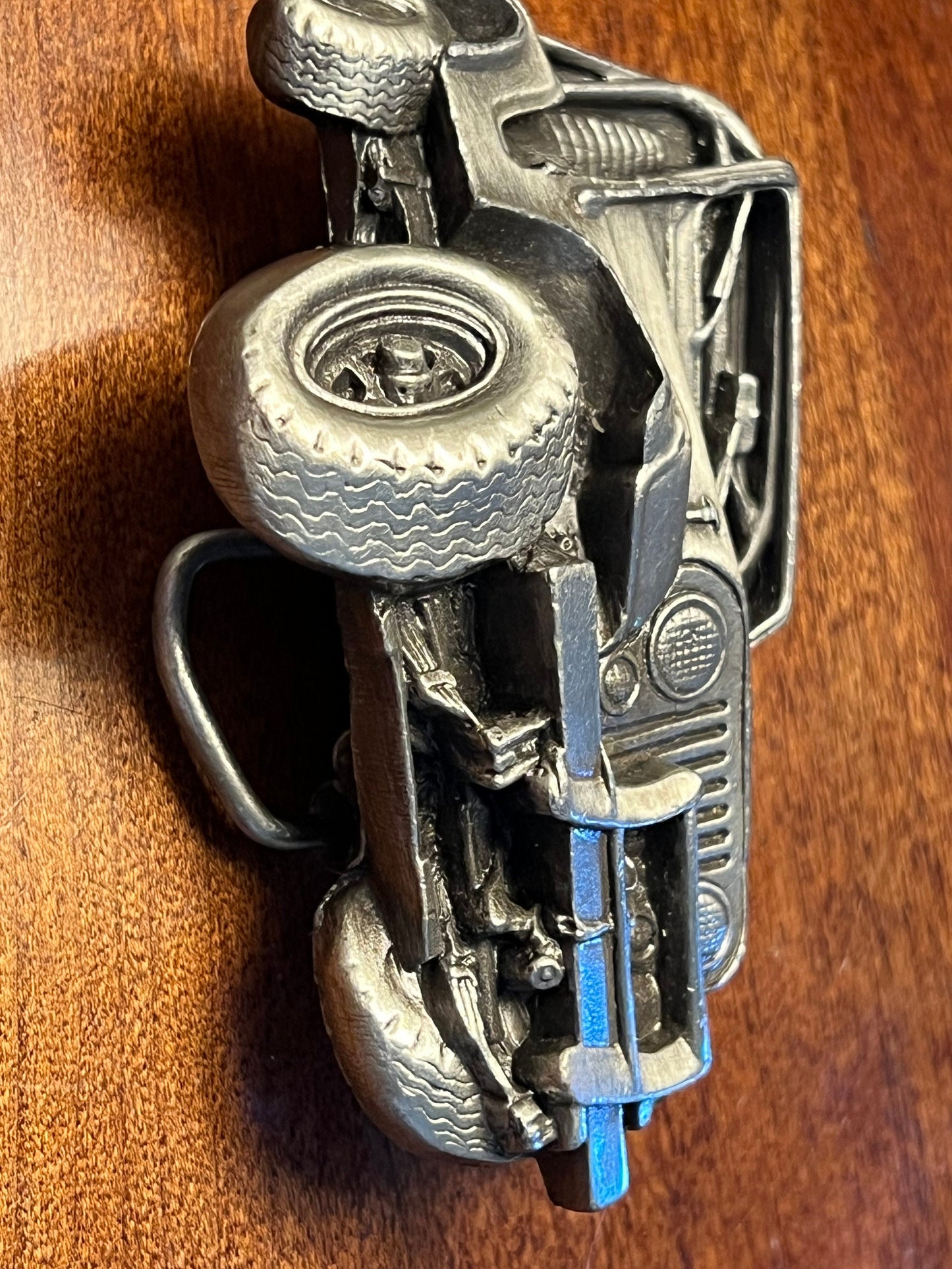 Vintage Jeep Belt Buckle by Bergamot Brass Works, CJ-25, 1978 3D Jeep off Road Belt Buckle, Lover Antiques and Vintage