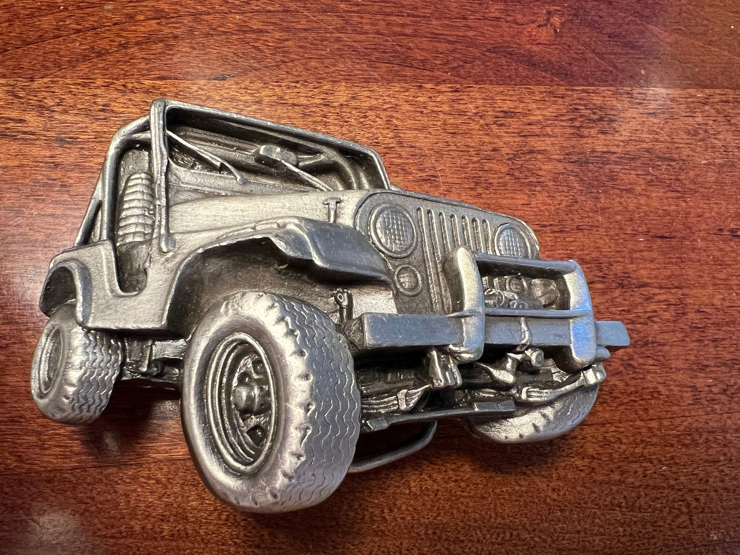Vintage Jeep Belt Buckle by Bergamot Brass Works, CJ-25, 1978 3D Jeep off Road Belt Buckle, Lover Antiques and Vintage