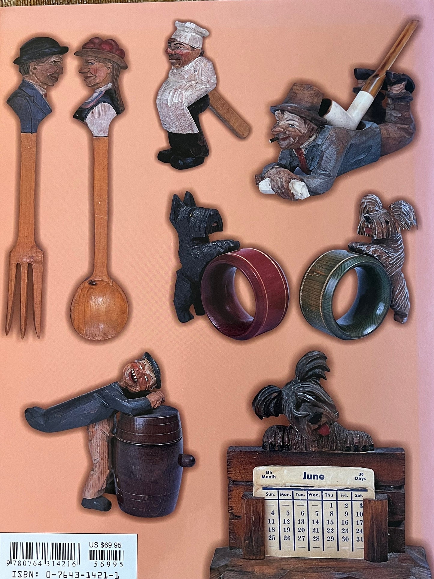 Vintage Anri Woodcarvings Book, Handcarved Italy Wood Carving Guide, by Philly Rains & Donald Bull, Lover Antiques and Vintage