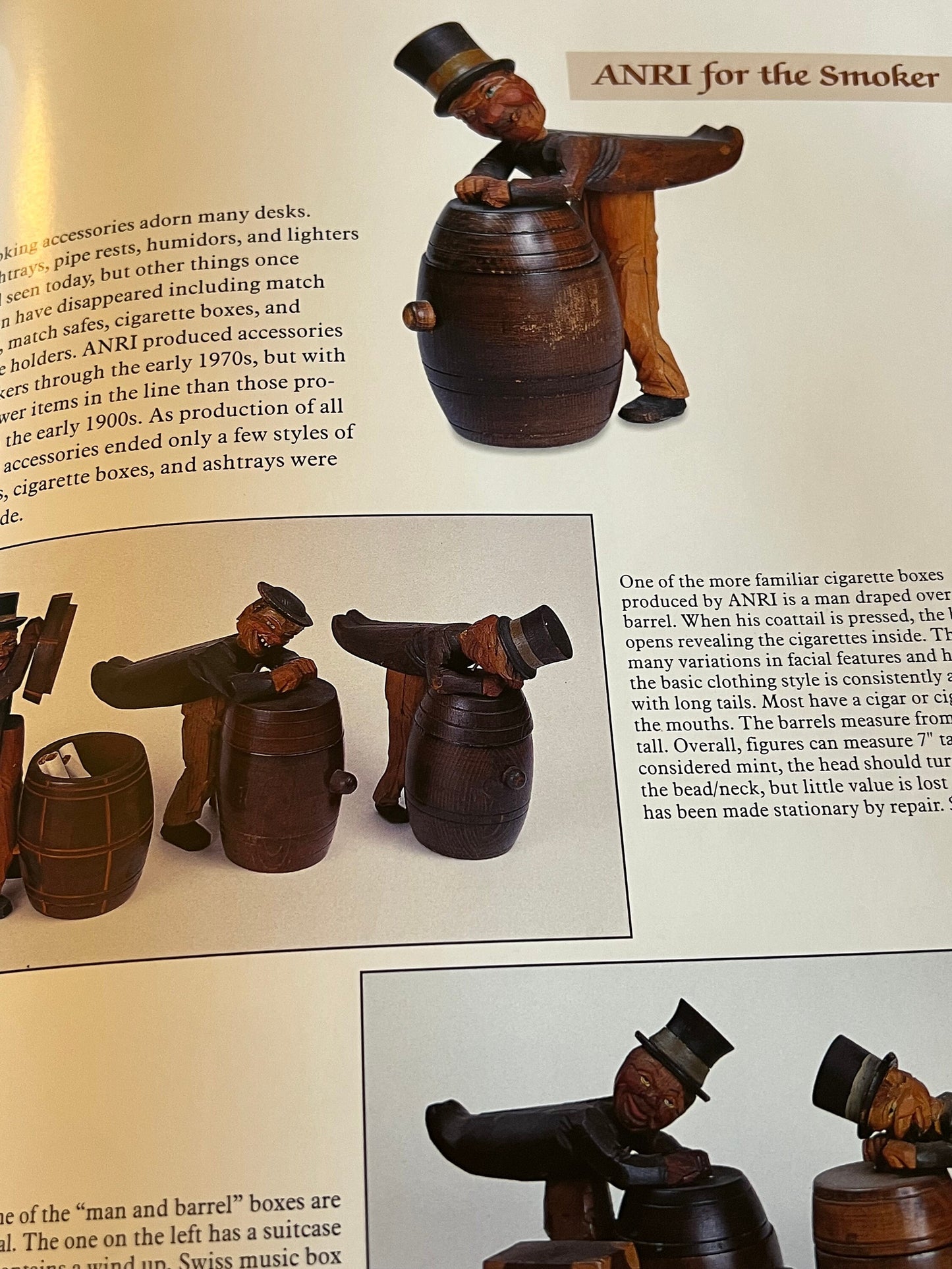 Vintage Anri Woodcarvings Book, Handcarved Italy Wood Carving Guide, by Philly Rains & Donald Bull, Lover Antiques and Vintage