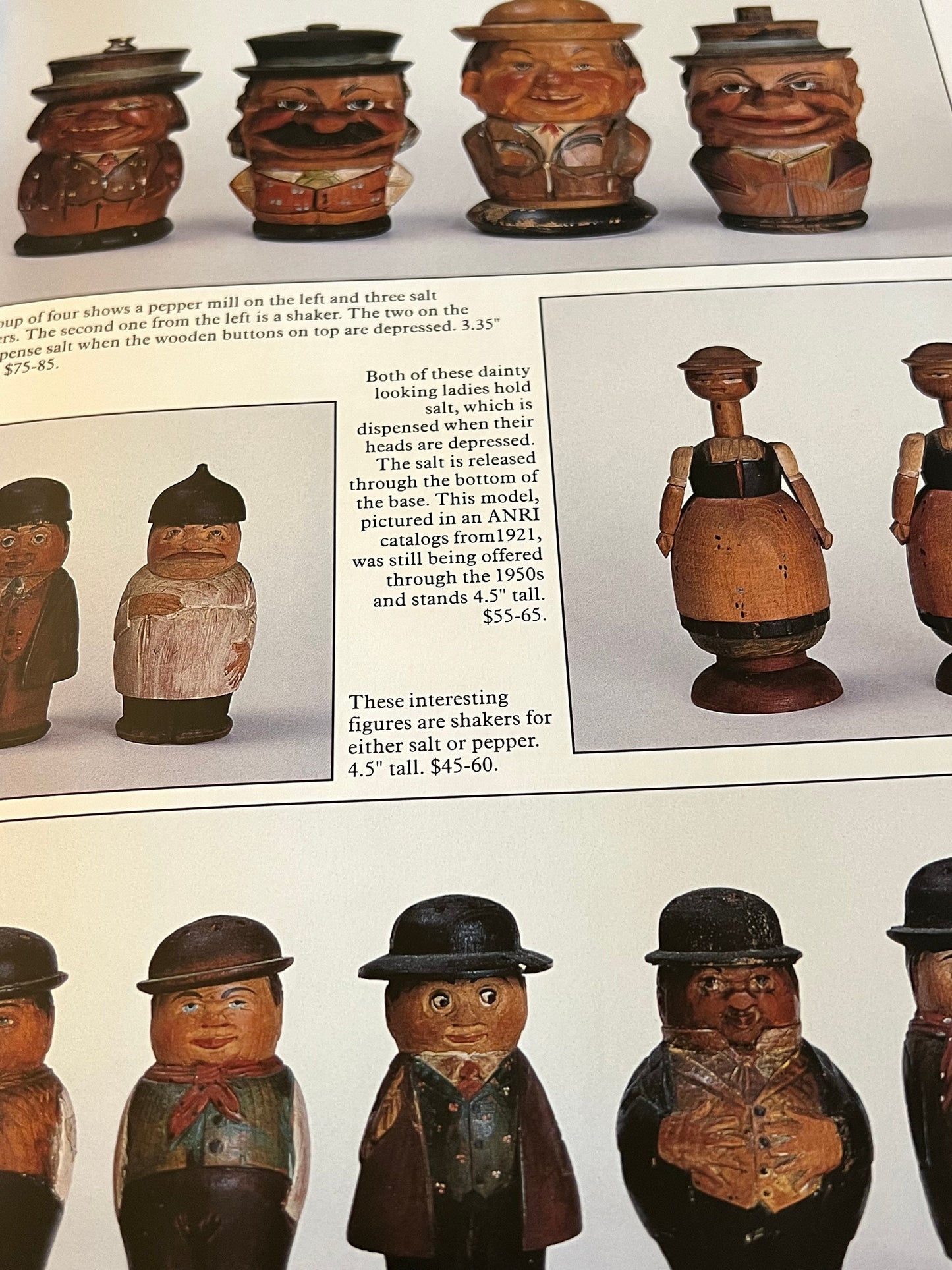 Vintage Anri Woodcarvings Book, Handcarved Italy Wood Carving Guide, by Philly Rains & Donald Bull, Lover Antiques and Vintage
