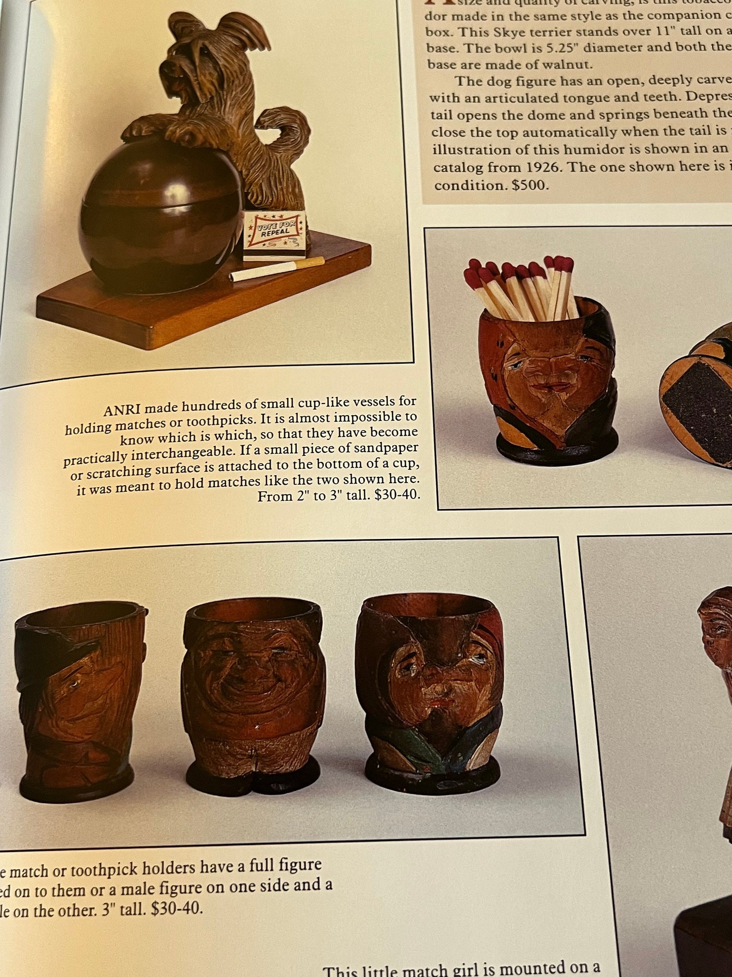 Vintage Anri Woodcarvings Book, Handcarved Italy Wood Carving Guide, by Philly Rains & Donald Bull, Lover Antiques and Vintage