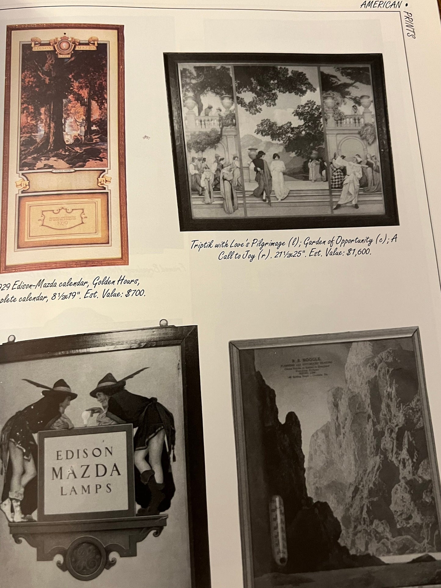 Collector’s Value Guide to Early 20th Century American Prints Book, by Michael Ivankovich 1998, Lover Antiques and Vintage