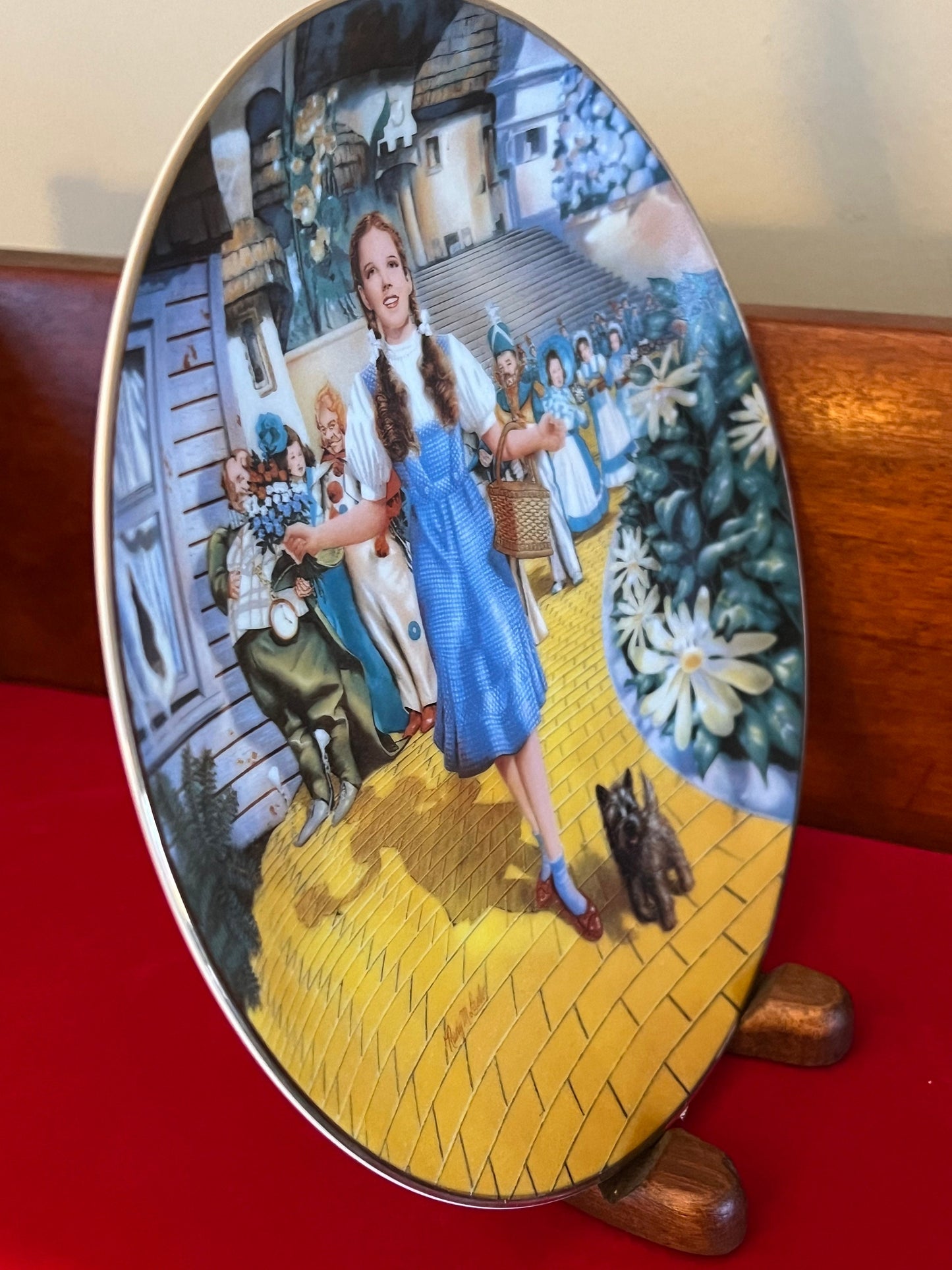 Vintage Wizard of Oz Plate “Follow the Yellow Brick Road”, First Issue Bradford Exchange Collectors Plate, Plate No 15588A, Lover Antiques