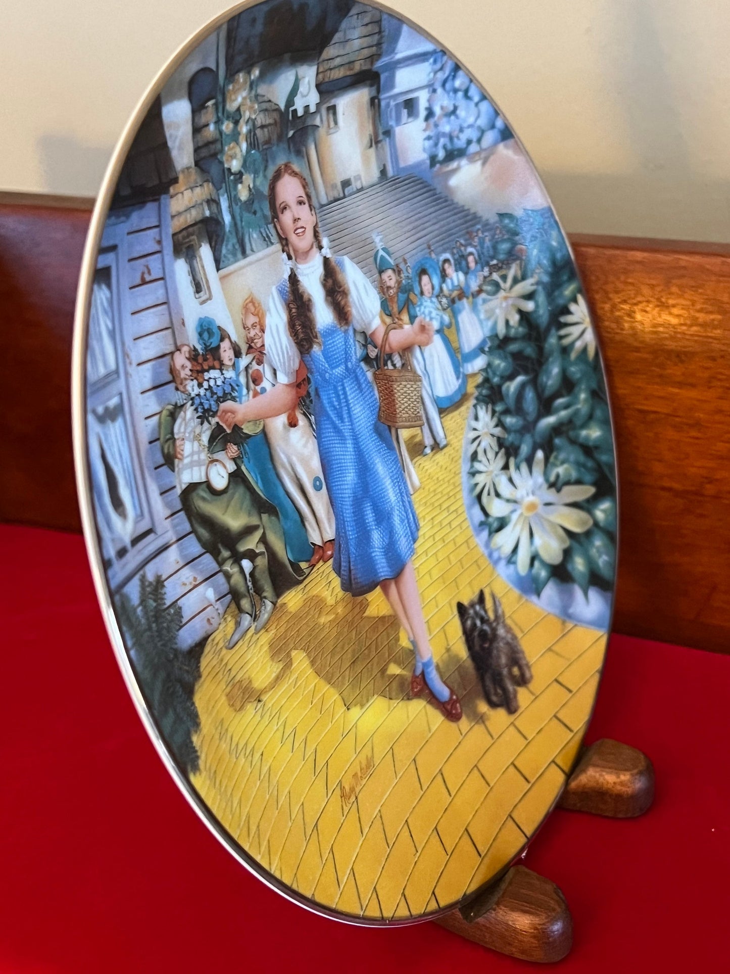 Vintage Wizard of Oz Plate “Follow the Yellow Brick Road”, First Issue Bradford Exchange Collectors Plate, Plate No 15588A, Lover Antiques