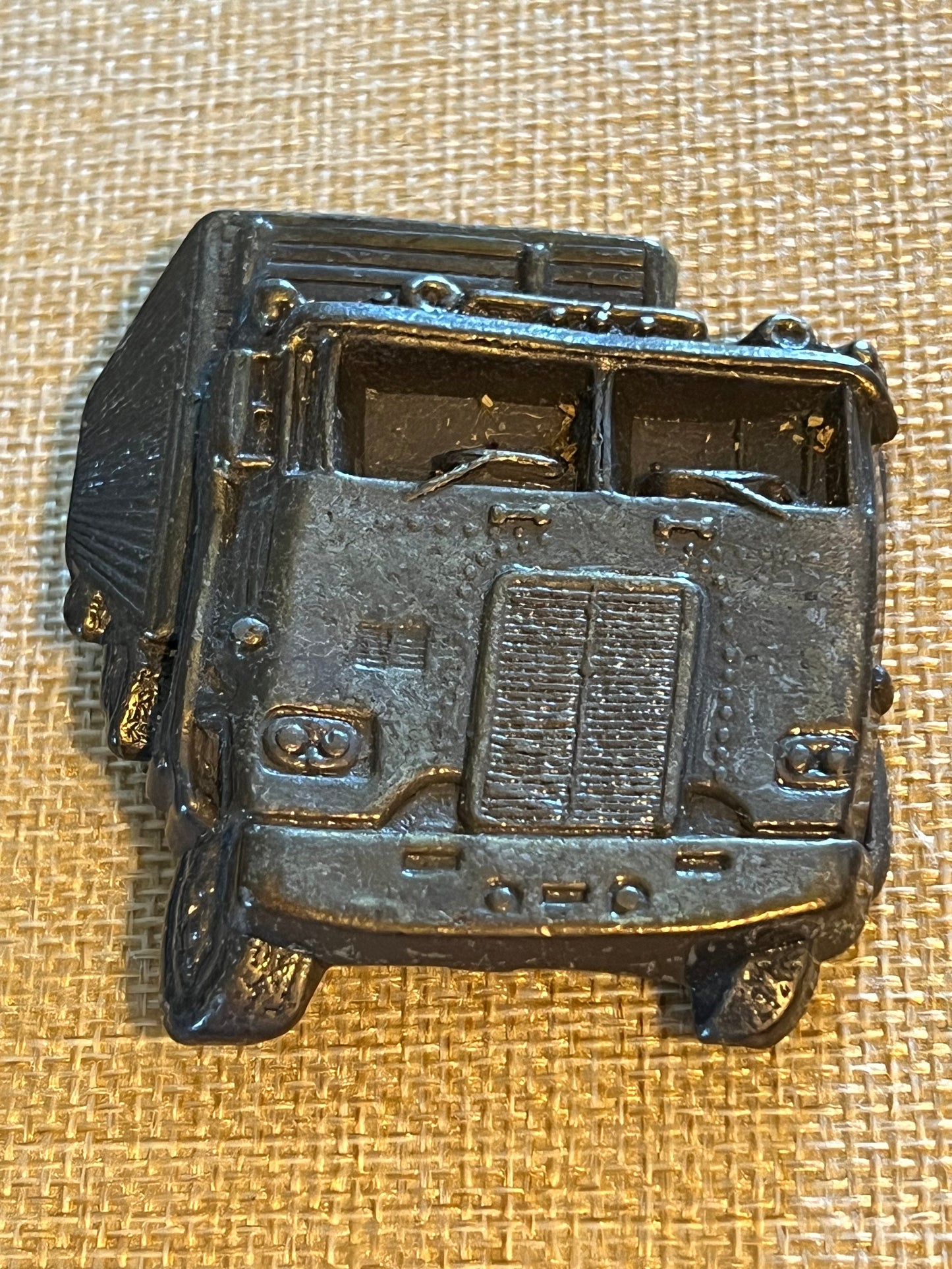 Vintage Semi Truck Belt Buckle, 816 Pewter Railroad Buckle, by Great American Belt Buckle Co, Chicago, IL, Made in USA, Lover Antiques