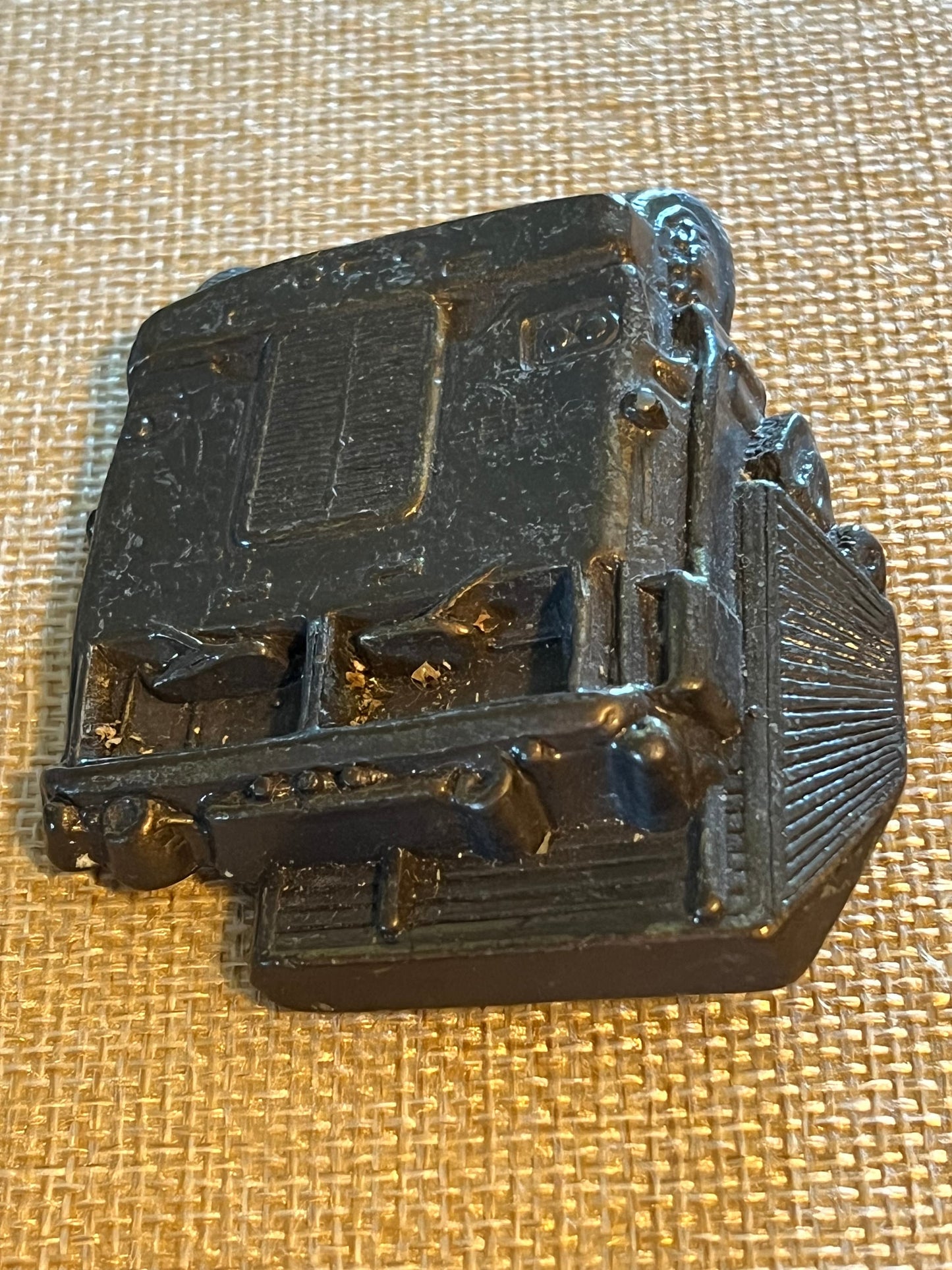 Vintage Semi Truck Belt Buckle, 816 Pewter Railroad Buckle, by Great American Belt Buckle Co, Chicago, IL, Made in USA, Lover Antiques