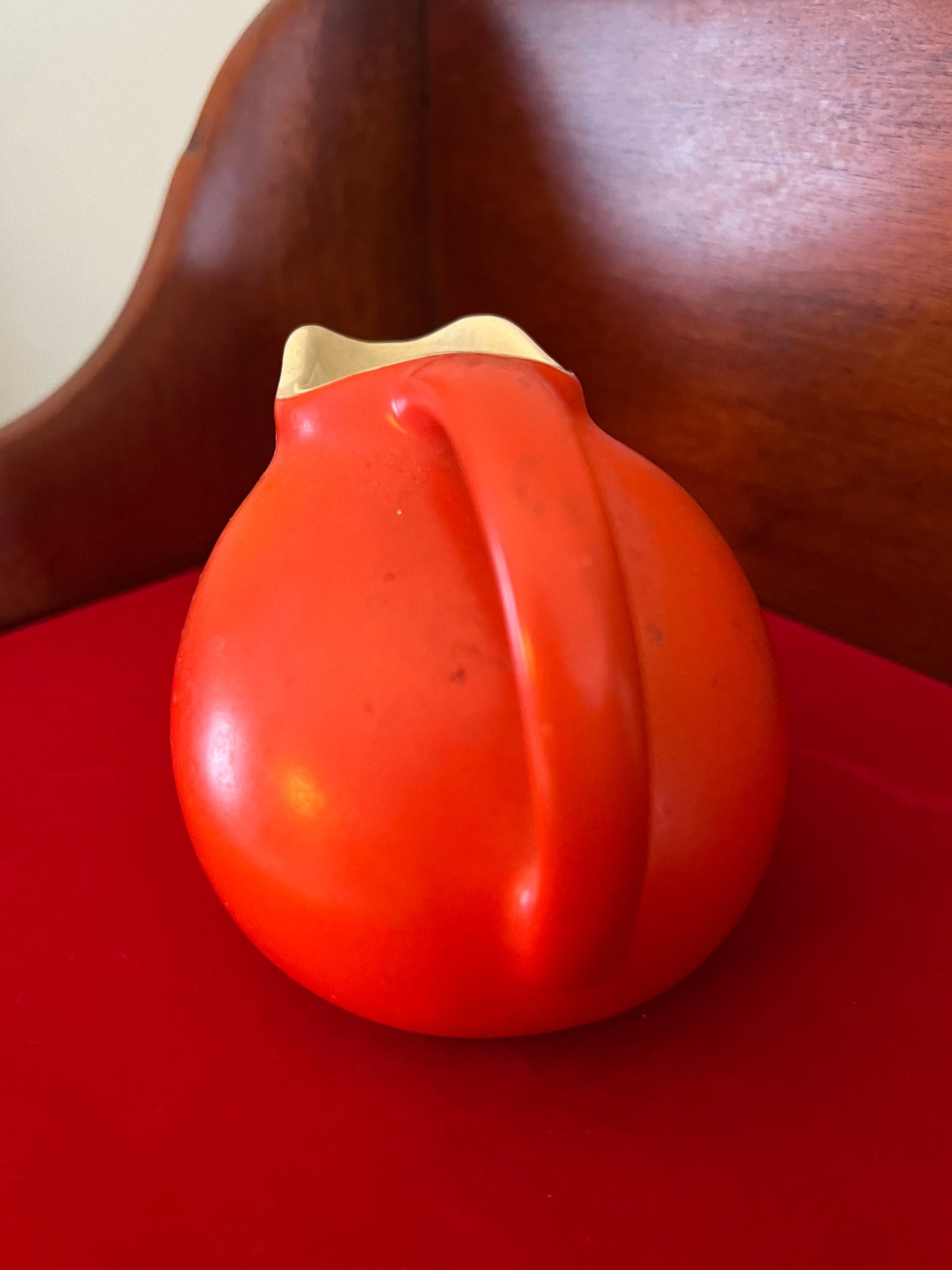 Vintage Cameron Clay Products Miniature Orange Pitcher, Clay Pitcher, Orange Pot, Lover Antiques and Vintage