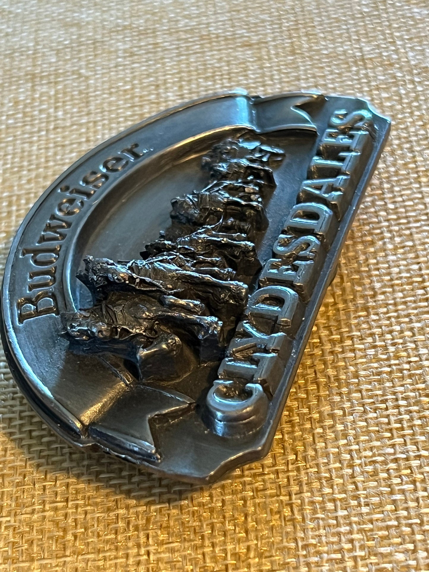 Vintage Anheuser Busch Clydesdale Belt Buckle, Pewter Horse Belt Buckle, Lover Antiques and Vintage