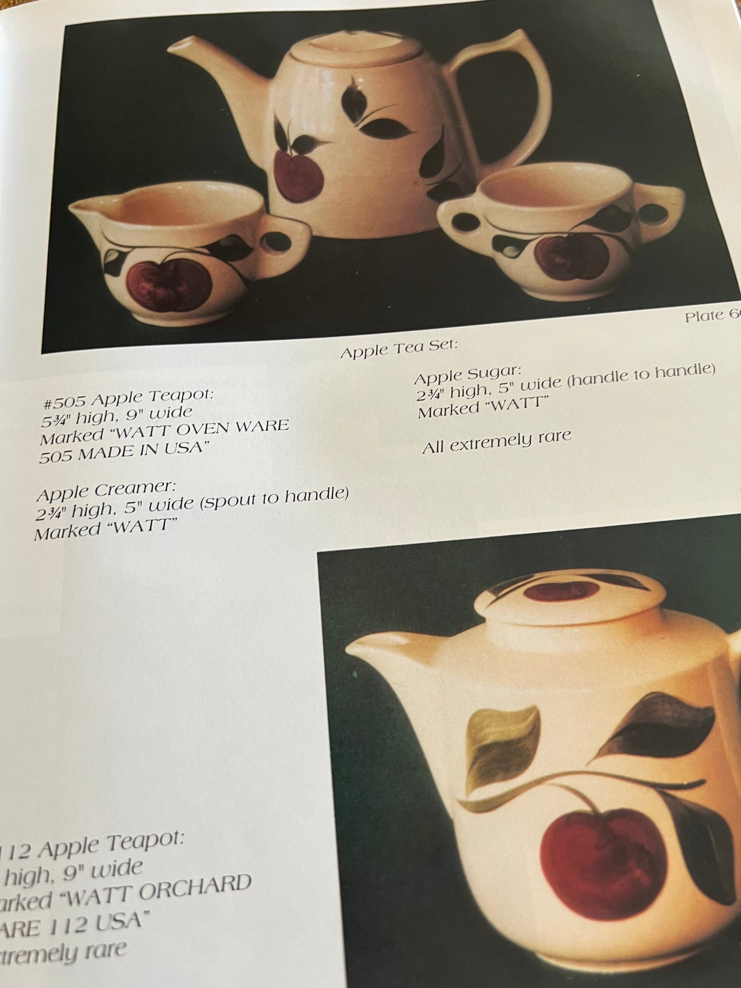 Watt Pottery Book, Identification and Value Guide, Banded Watt Ware, by Sue and Dave Morris, Hardcover Book, Lover Antiques
