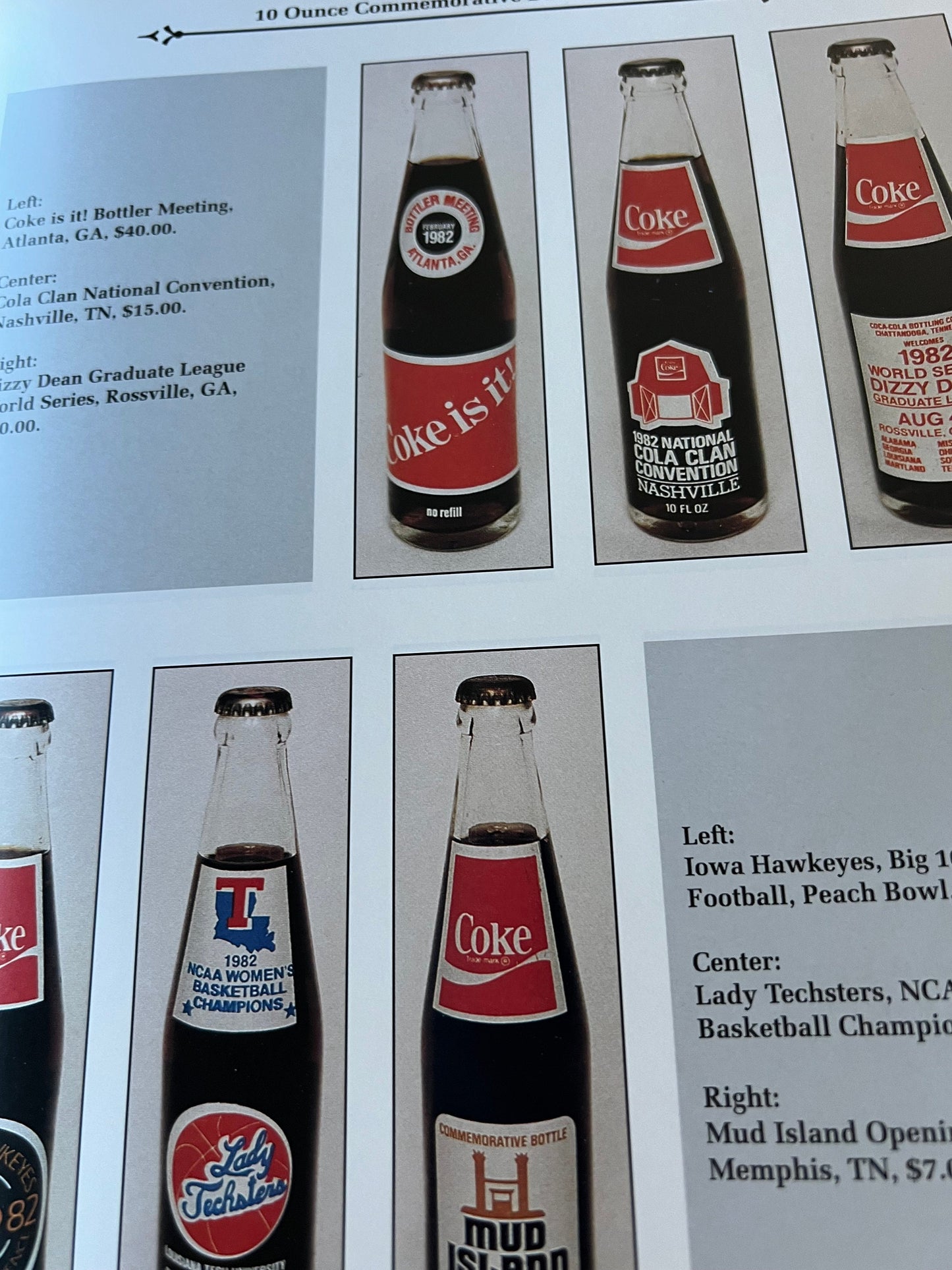 Coca Cola Commemorative Bottles Identification and Price Guide Book, by Bob and Debra Henrich, Lover Antiques and Vintage