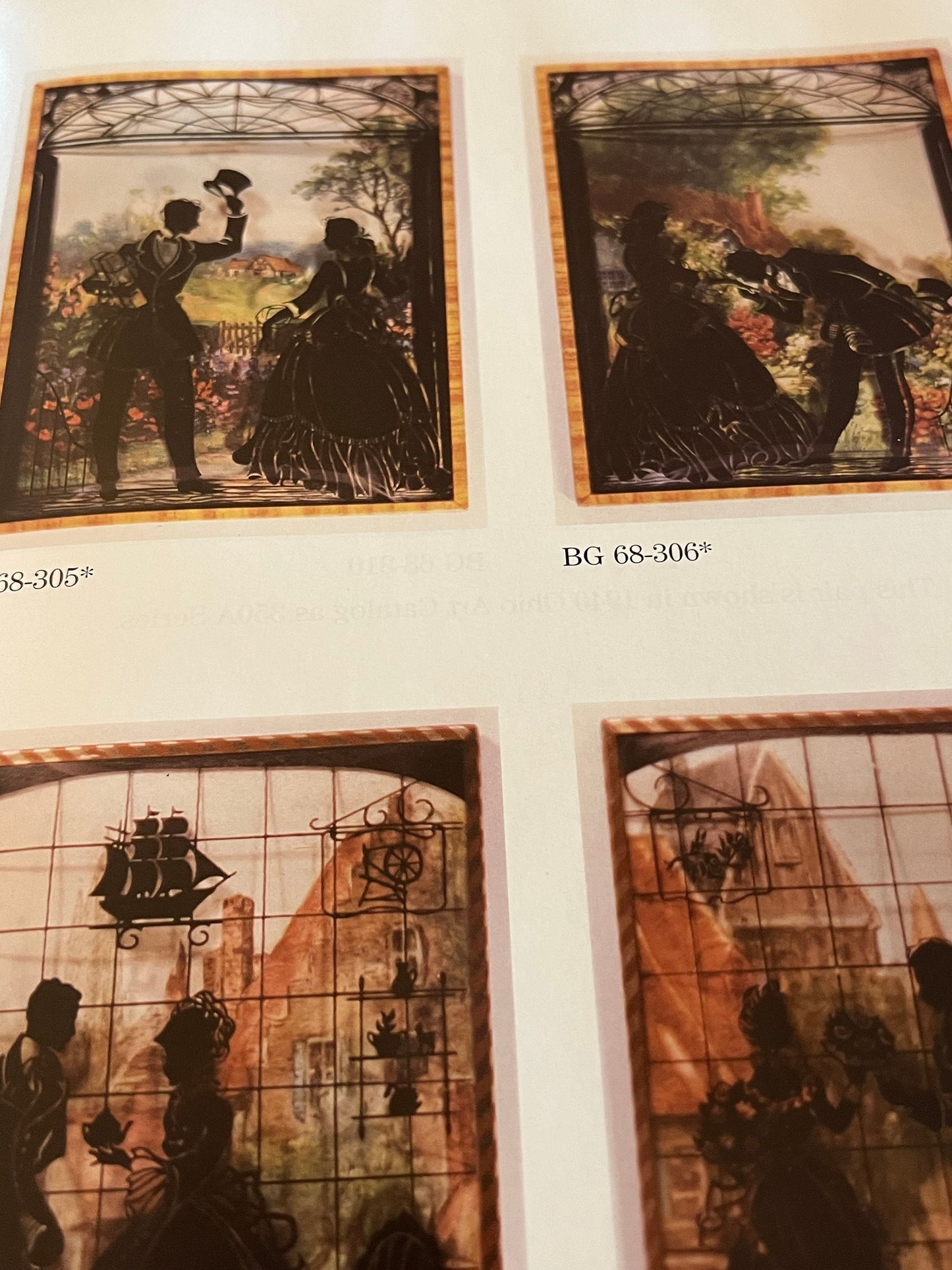 Vintage Silhouettes on Glass & Reverse Paintings Book, by Shirley Mace, Lover Antiques and Vintage