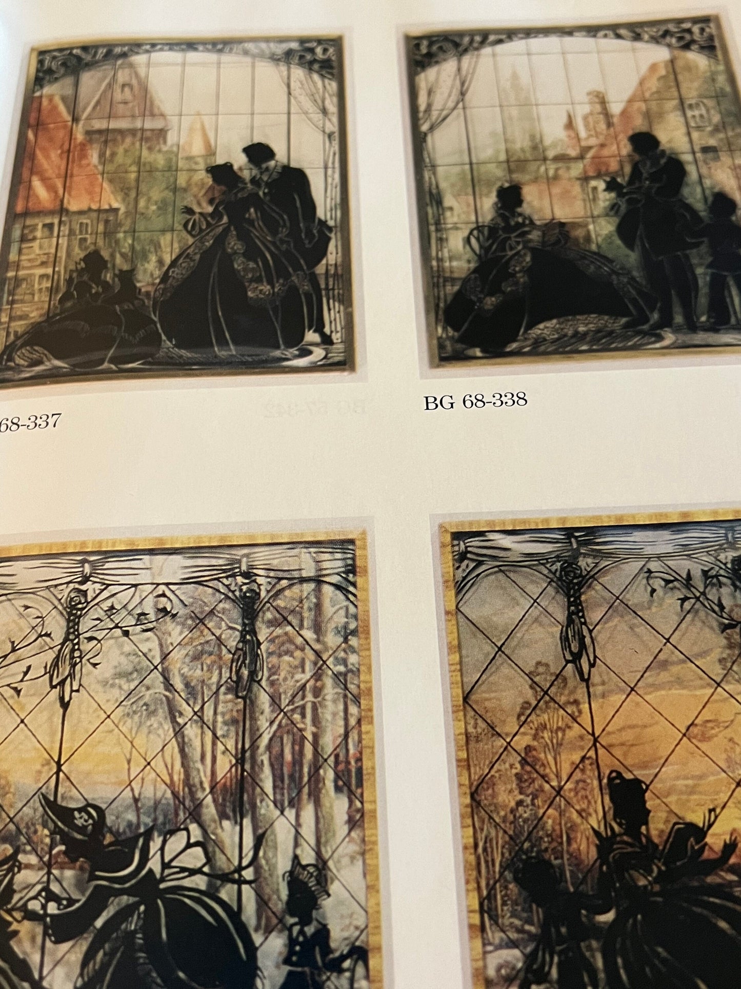 Vintage Silhouettes on Glass & Reverse Paintings Book, by Shirley Mace, Lover Antiques and Vintage