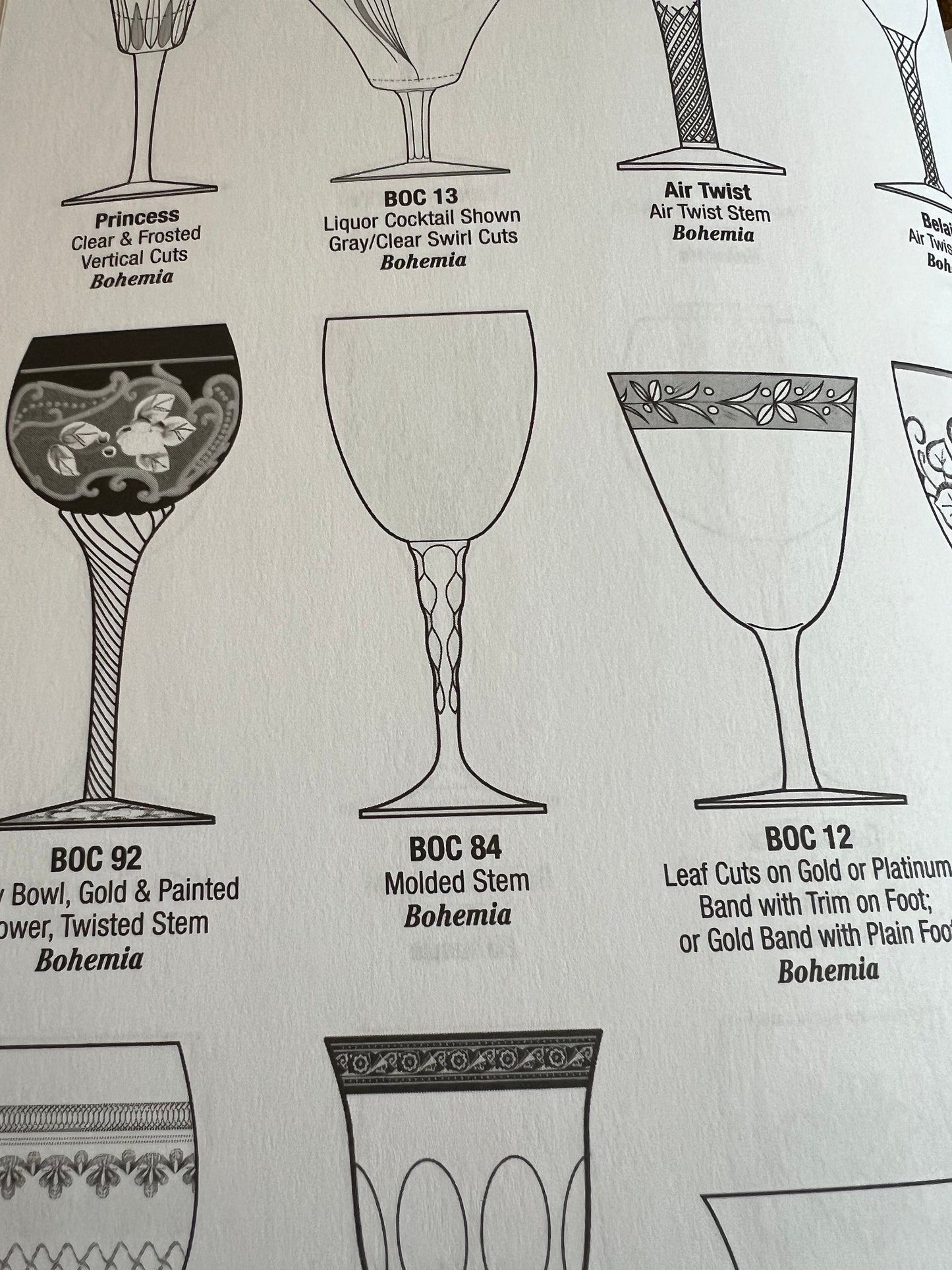 Crystal Stemware ID Guide Vol 1 A-F Identification Guide Book, by Bob Page and Dale Frederiksen, Lover Antiques