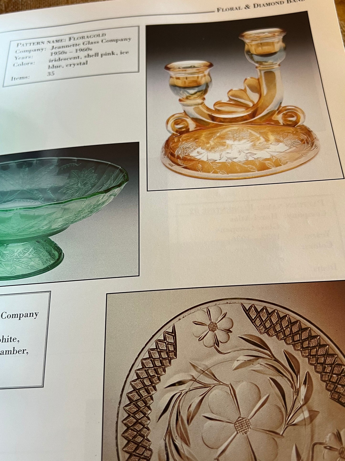 Florences Glassware Pattern Identification Guide, Glass Book from 1920’s- 1960’s, Glass Art Book, Lover Antiques and Vintage