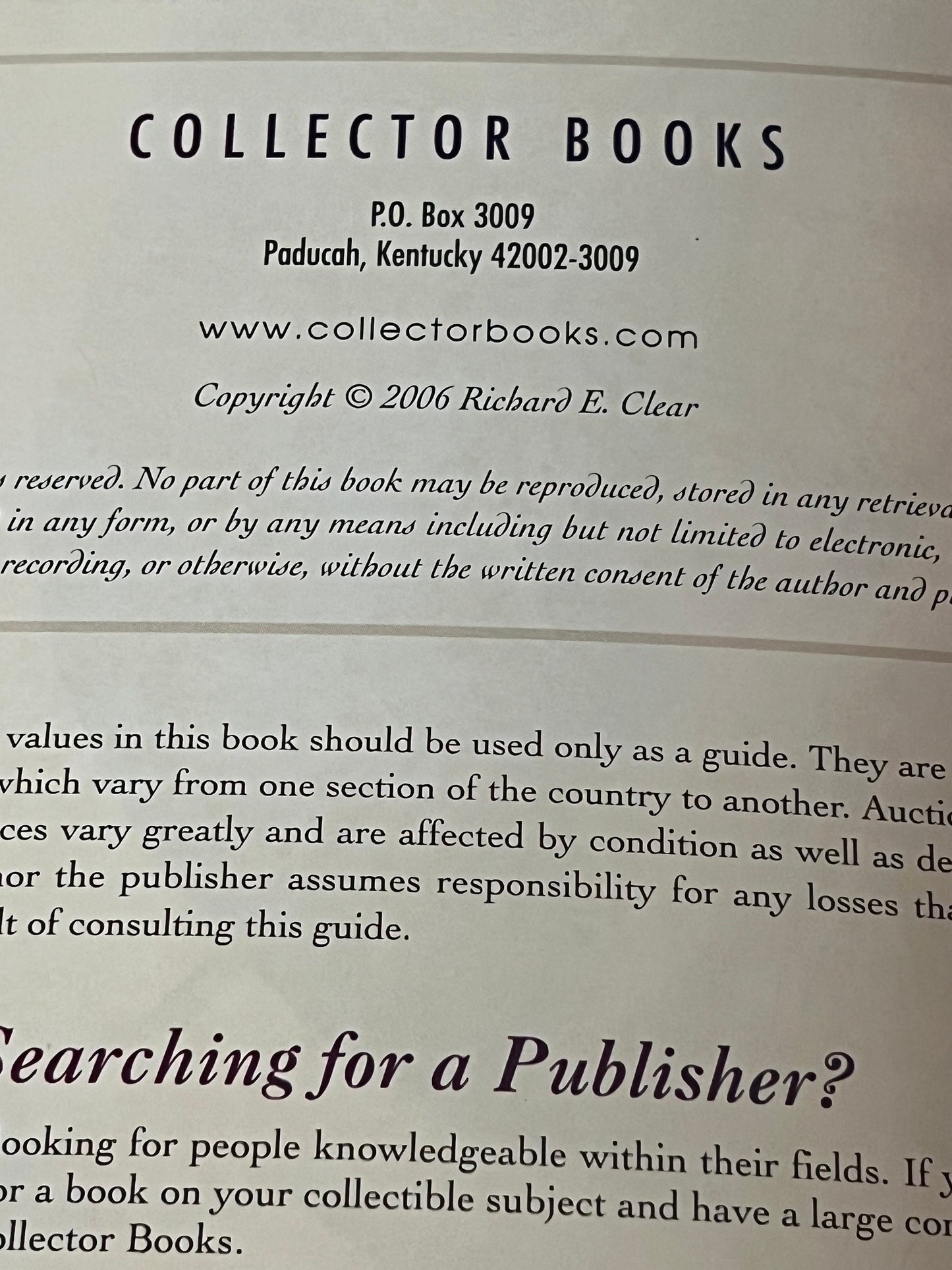 Old Magazines Identification & Value Guide Book, Second Edition, by Richard E. Clear, Lover Antiques and Vintage