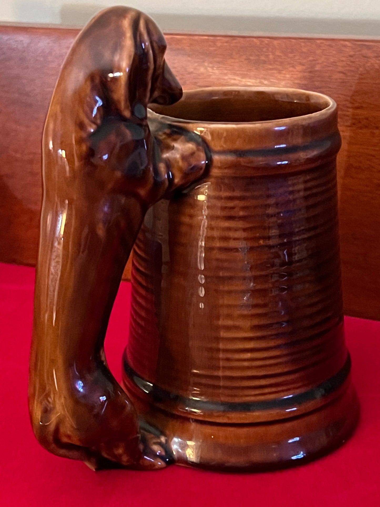 Vintage Dachshund Dog USA Pottery Beer Stein Mug with Handle, Lover Antiques and Vintage