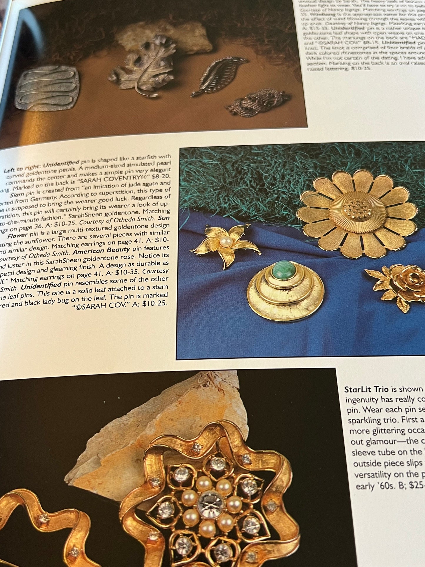 Sarah Coventry Jewelry Guide Book, by Kay Oshel, Costume Jewelry Book, Lover Antiques and Vintage