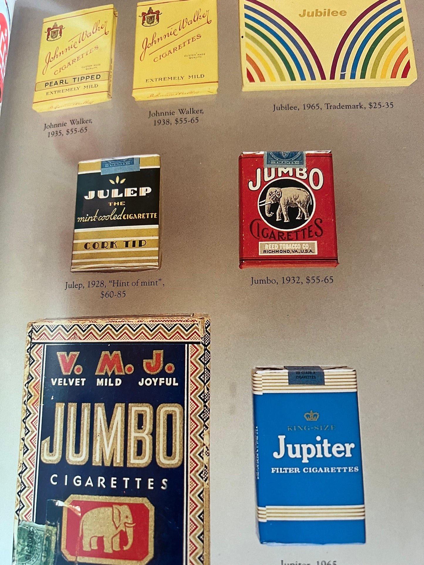The Collector’s Guide to Vintage Cigarette Packs Book, by Joe Giesenhagen, Lover Antiques and Vintage