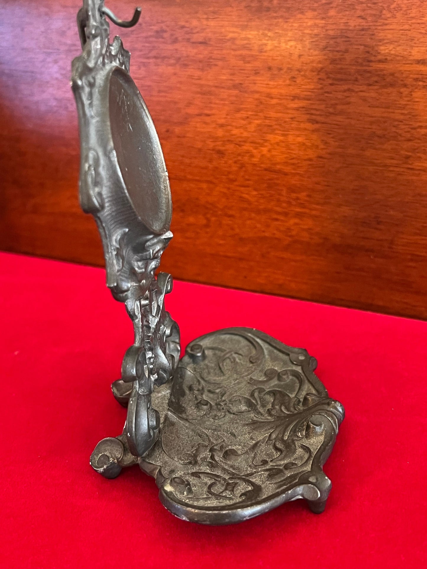 Antique Cast Iron Glanz M. Vorb Watch Holder, Circa 1800’s Key Holder, Watch Jewelry Stand, Lover Antiques and Vintage