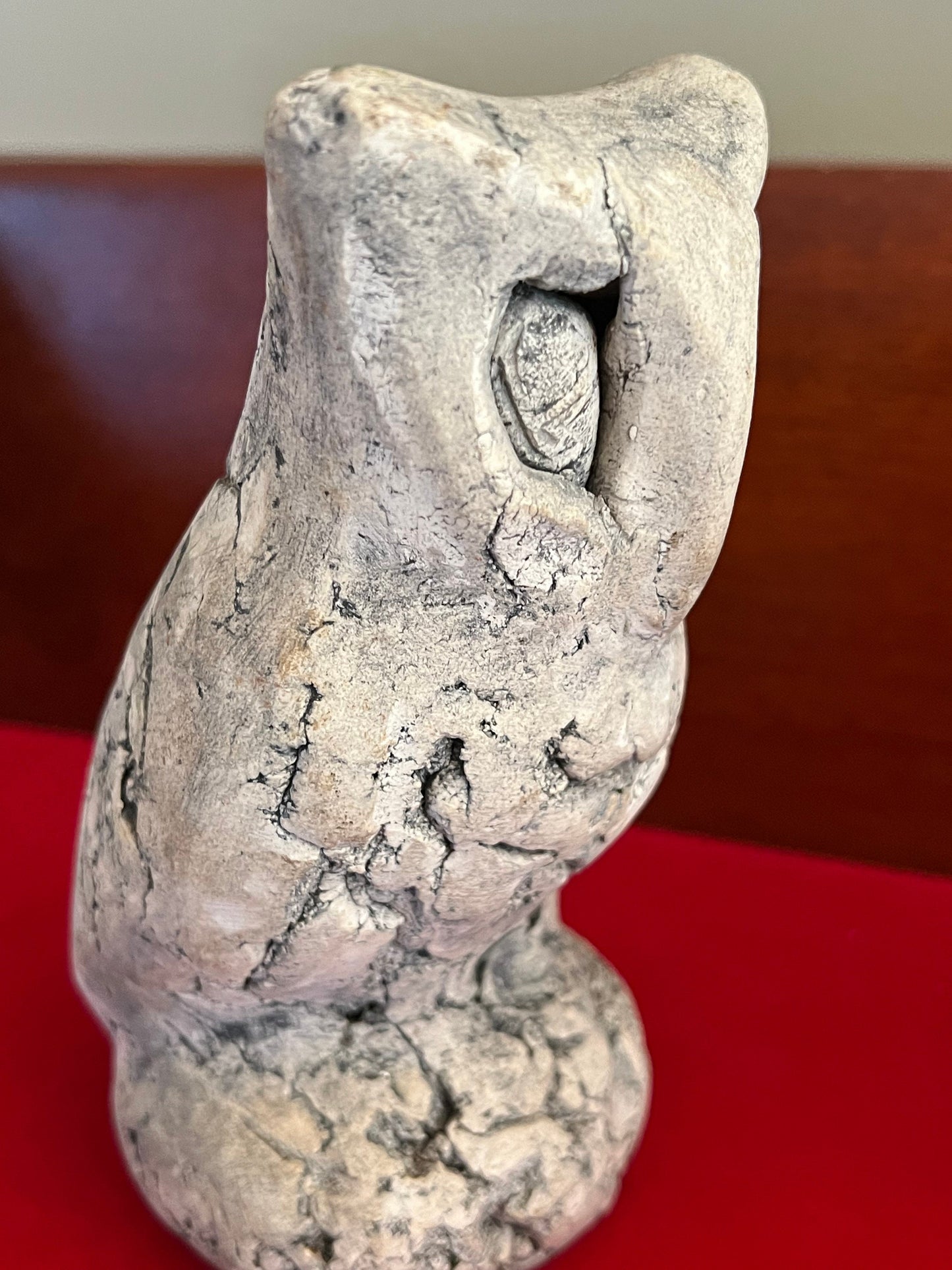 Vintage Owl from Mount St. Helen’s Ash, Clay Owl Collectible Figurine, Signed Stan Langtwait, Lover Antiques and Vintage